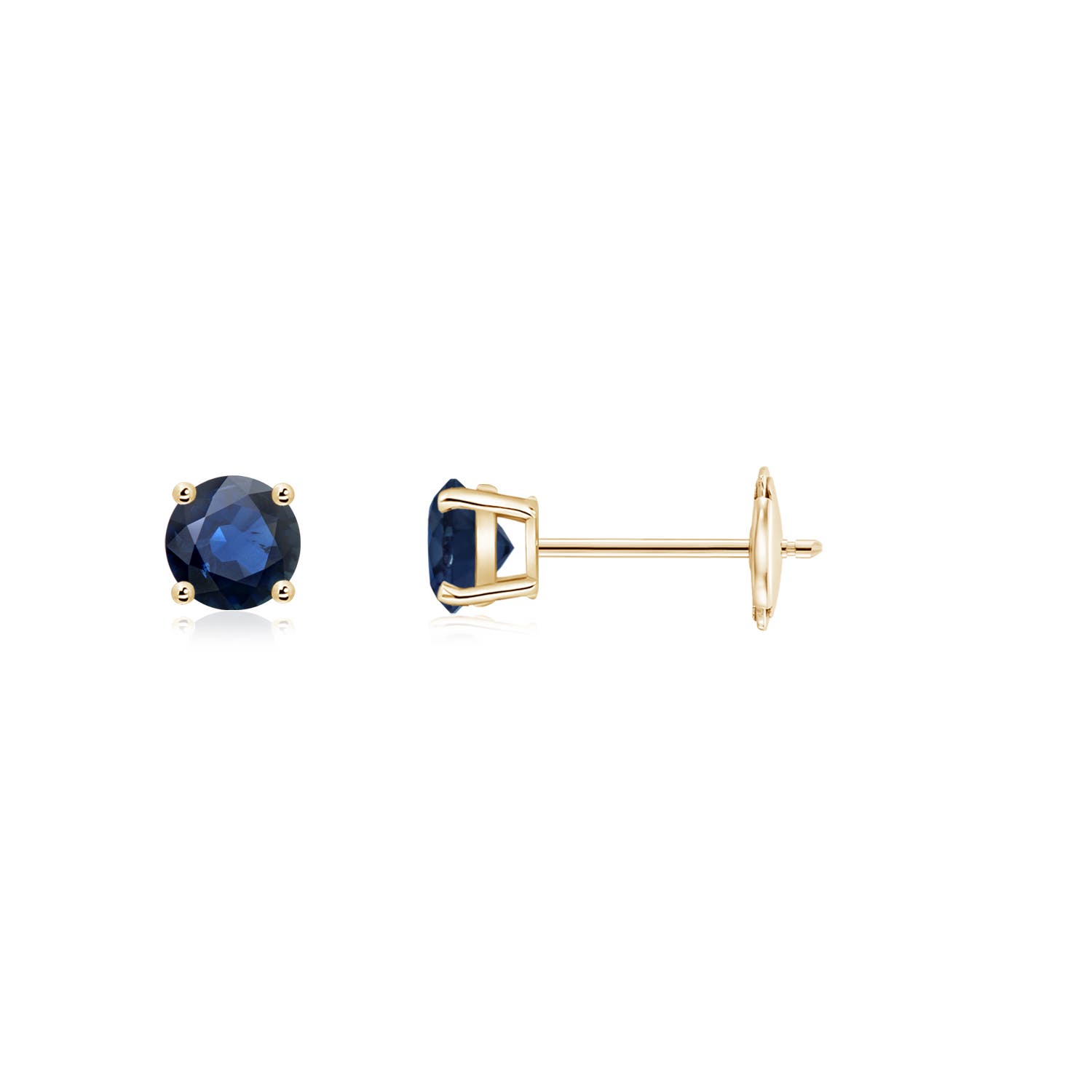 AA - Blue Sapphire / 0.28 CT / 14 KT Yellow Gold