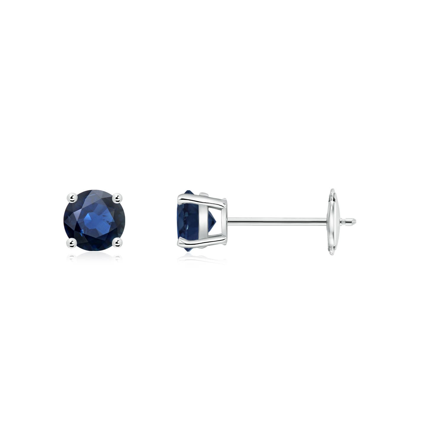 AA - Blue Sapphire / 0.66 CT / 14 KT White Gold