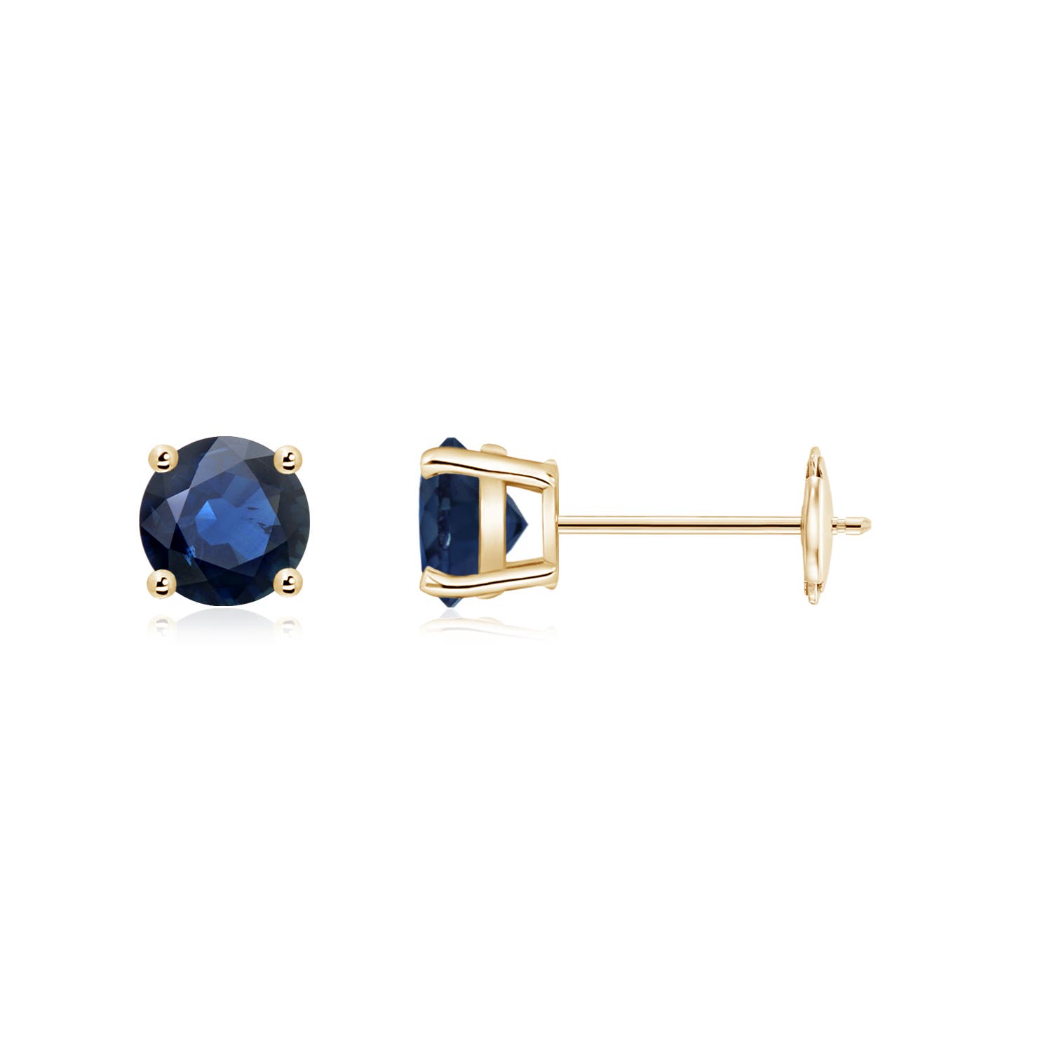 AA - Blue Sapphire / 1.2 CT / 14 KT Yellow Gold