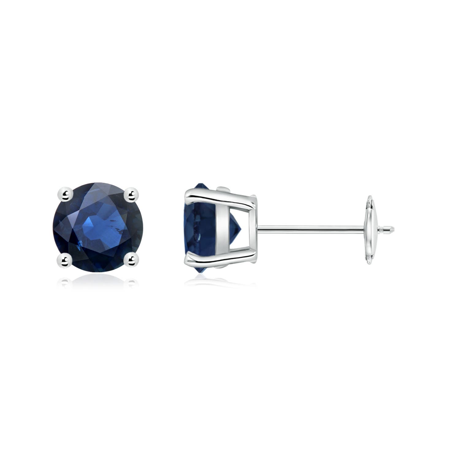 AA - Blue Sapphire / 2 CT / 14 KT White Gold