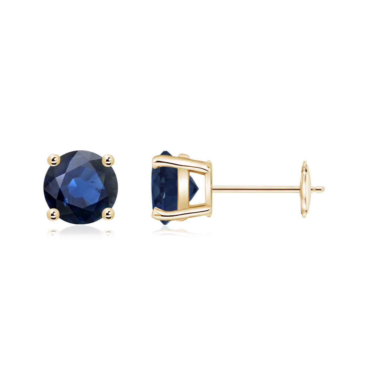 AA - Blue Sapphire / 2 CT / 14 KT Yellow Gold