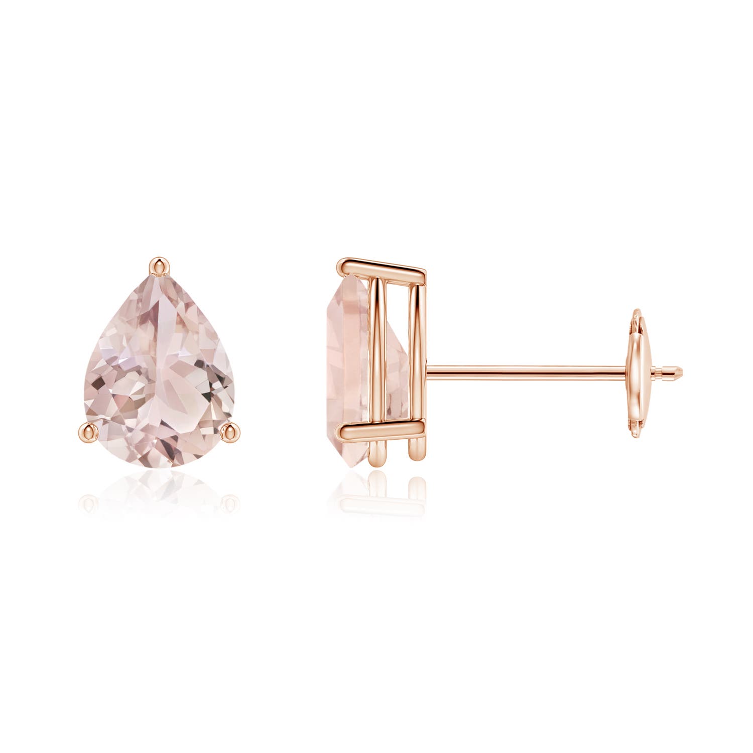 A - Morganite / 1.2 CT / 14 KT Rose Gold