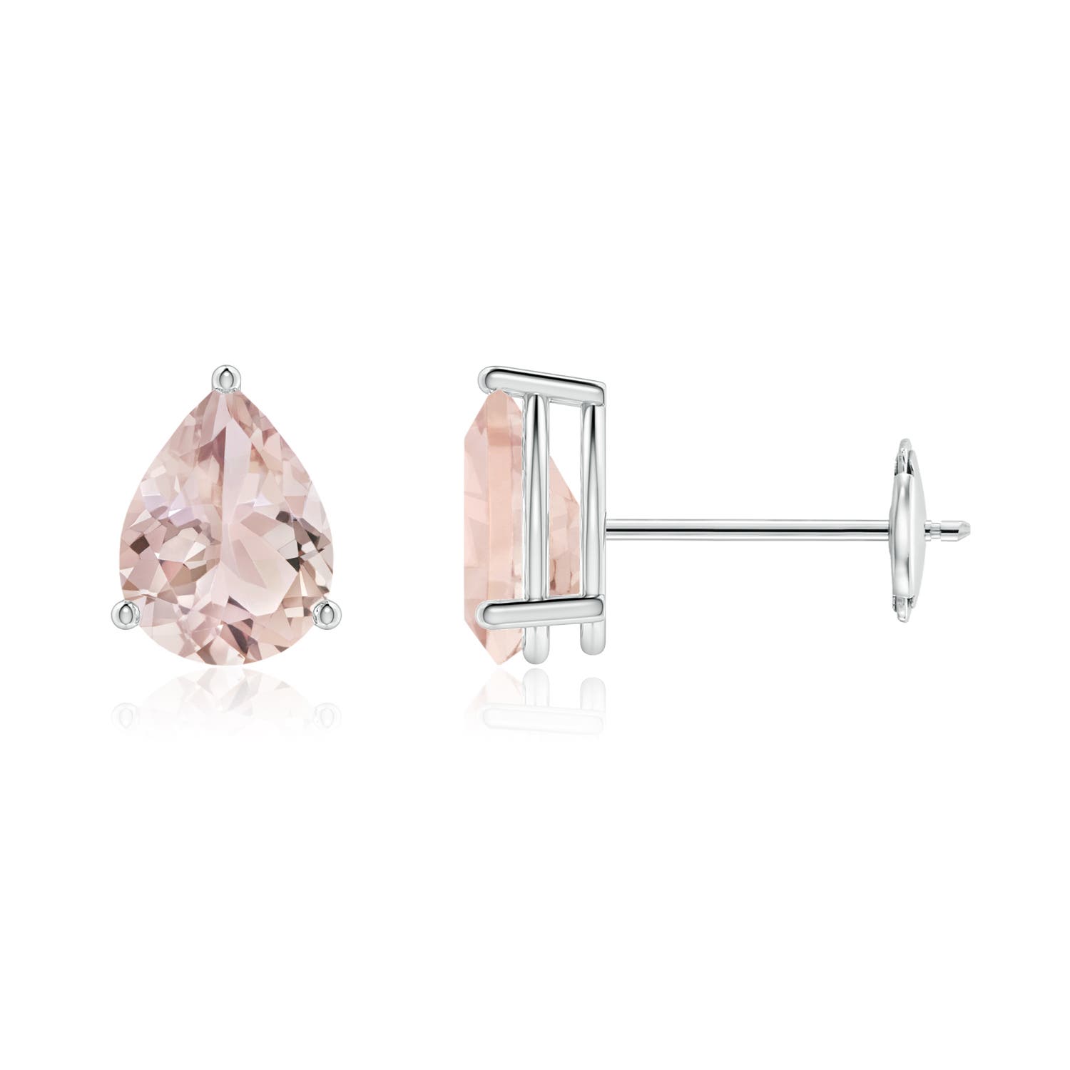 A - Morganite / 1.2 CT / 14 KT White Gold