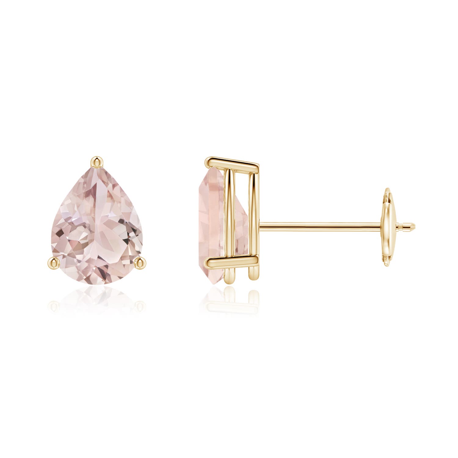 A - Morganite / 1.2 CT / 14 KT Yellow Gold