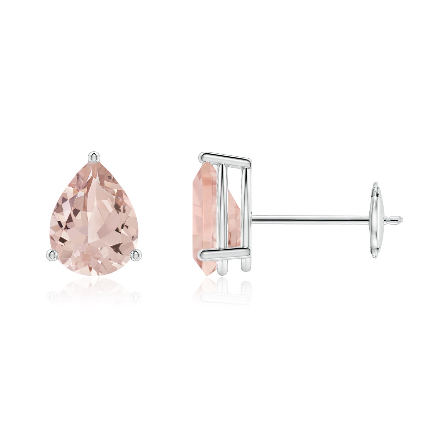 AA - Morganite / 1.2 CT / 14 KT White Gold