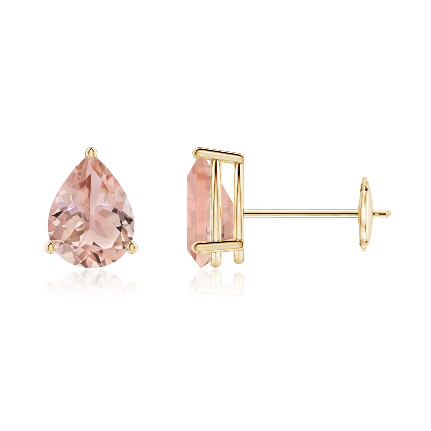 AAA - Morganite / 1.2 CT / 14 KT Yellow Gold