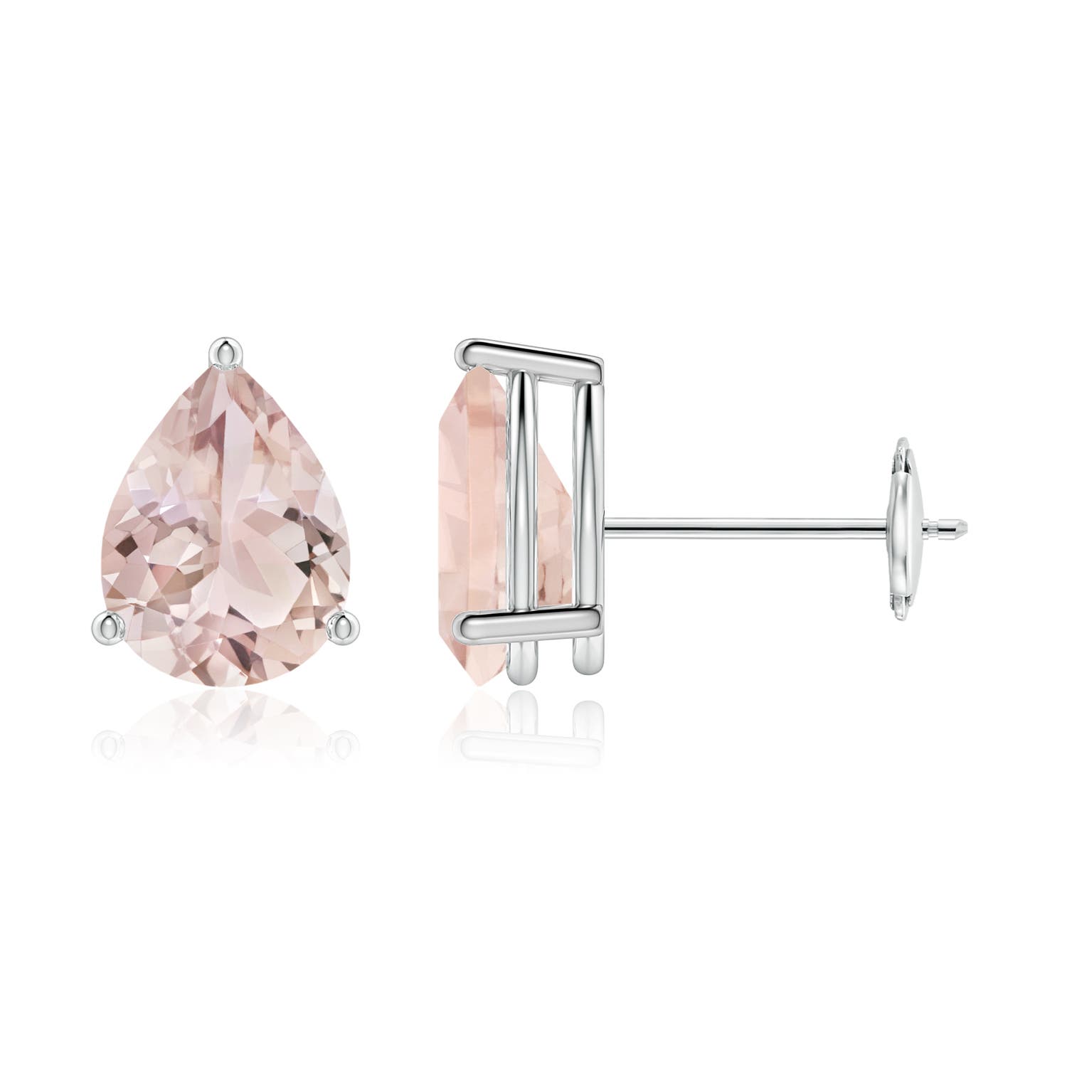 A - Morganite / 1.9 CT / 14 KT White Gold