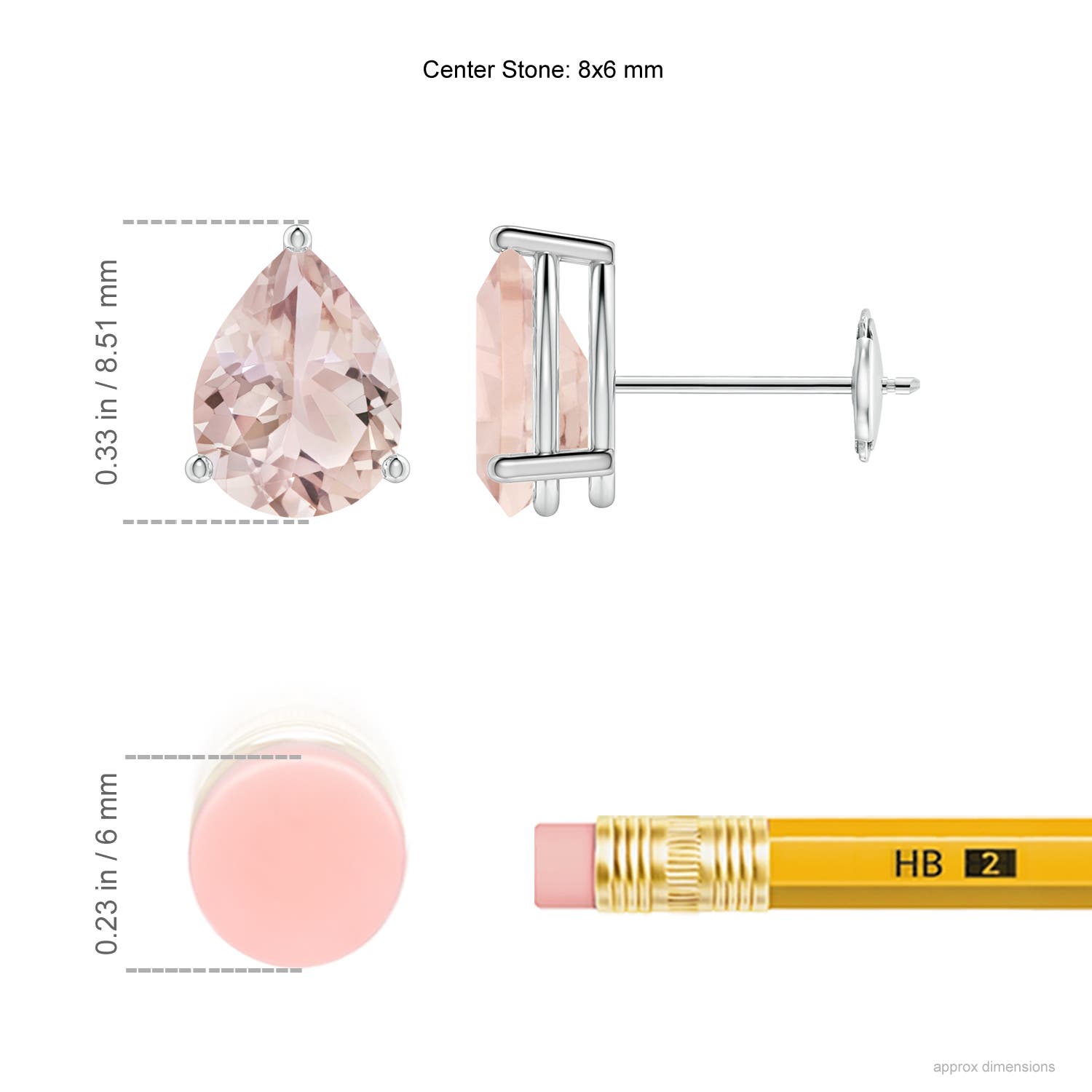 A - Morganite / 1.9 CT / 14 KT White Gold