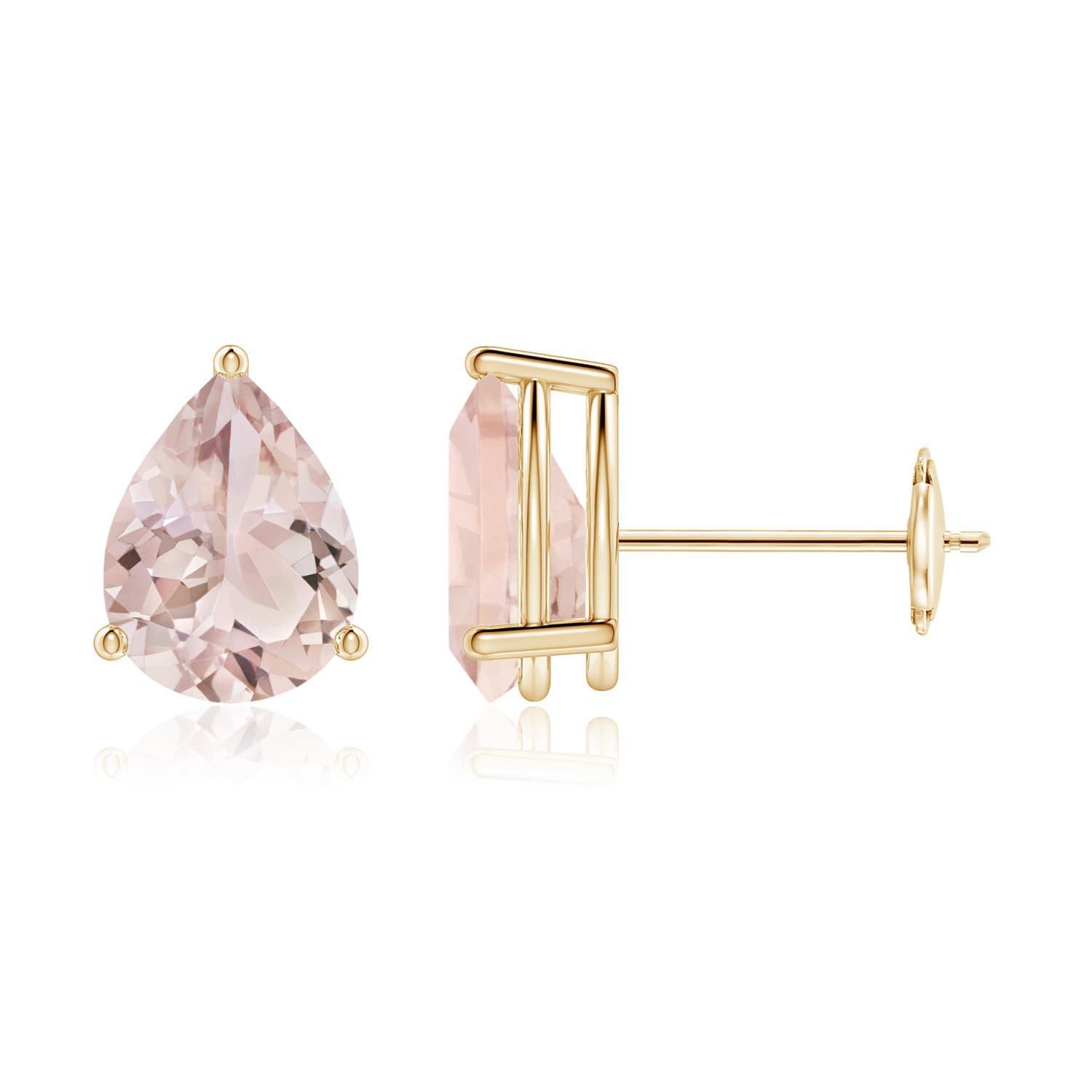 A - Morganite / 1.9 CT / 14 KT Yellow Gold