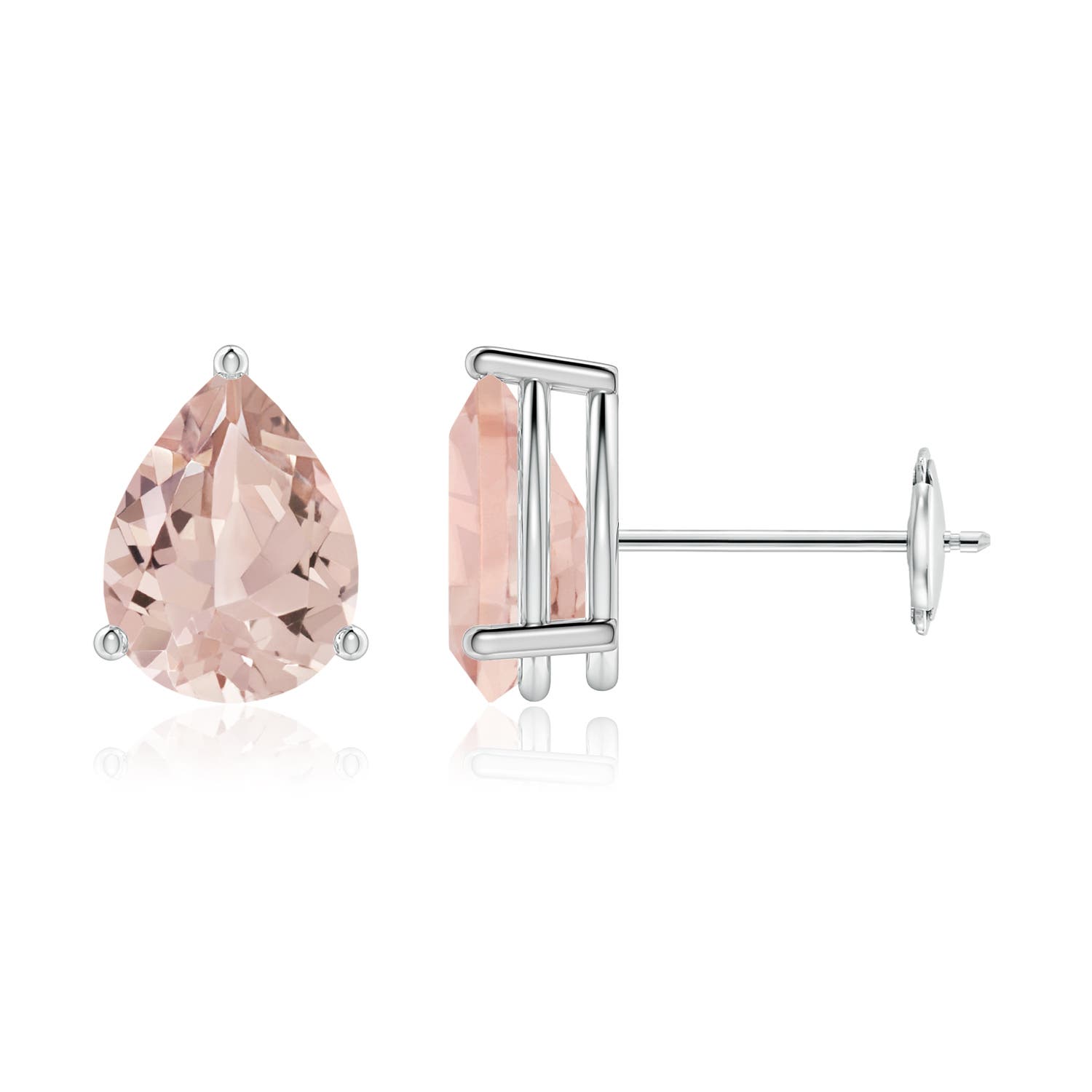 AA - Morganite / 1.9 CT / 14 KT White Gold