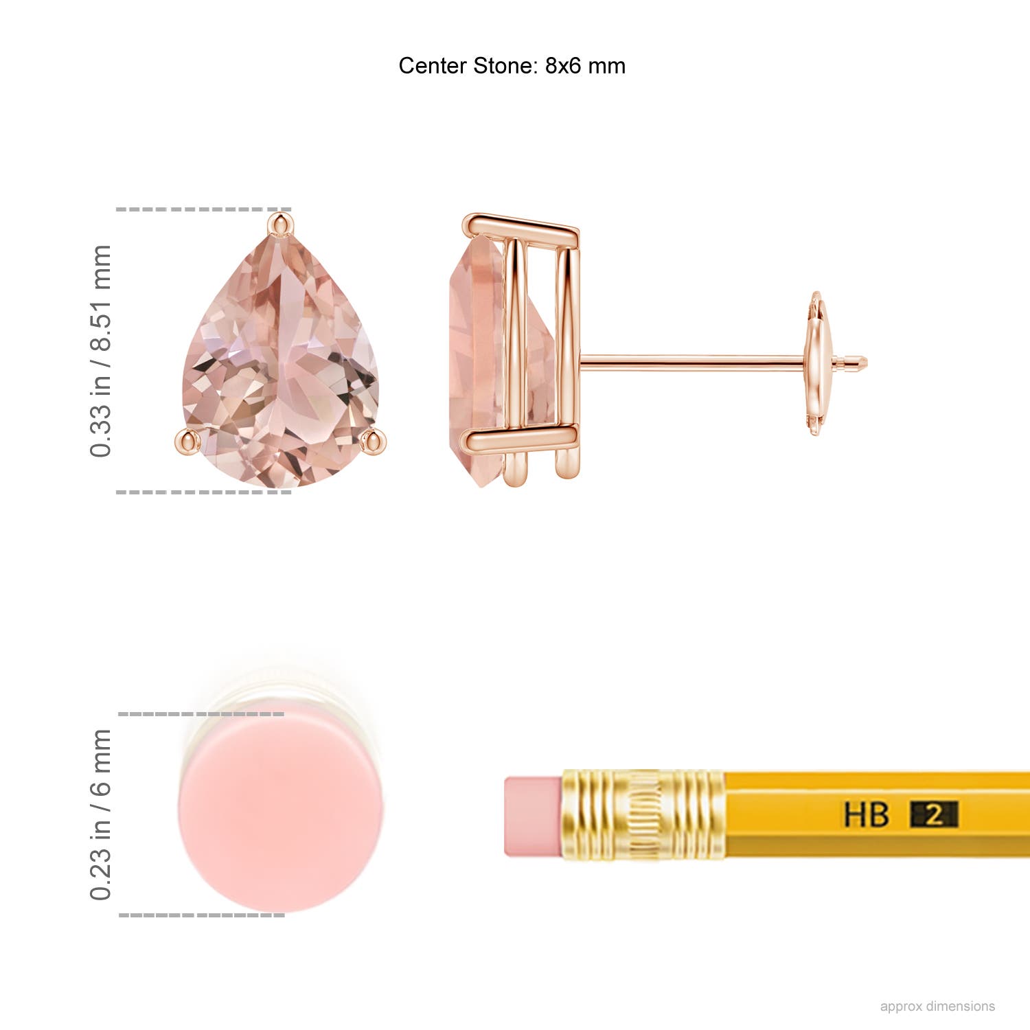 AAA - Morganite / 1.9 CT / 14 KT Rose Gold