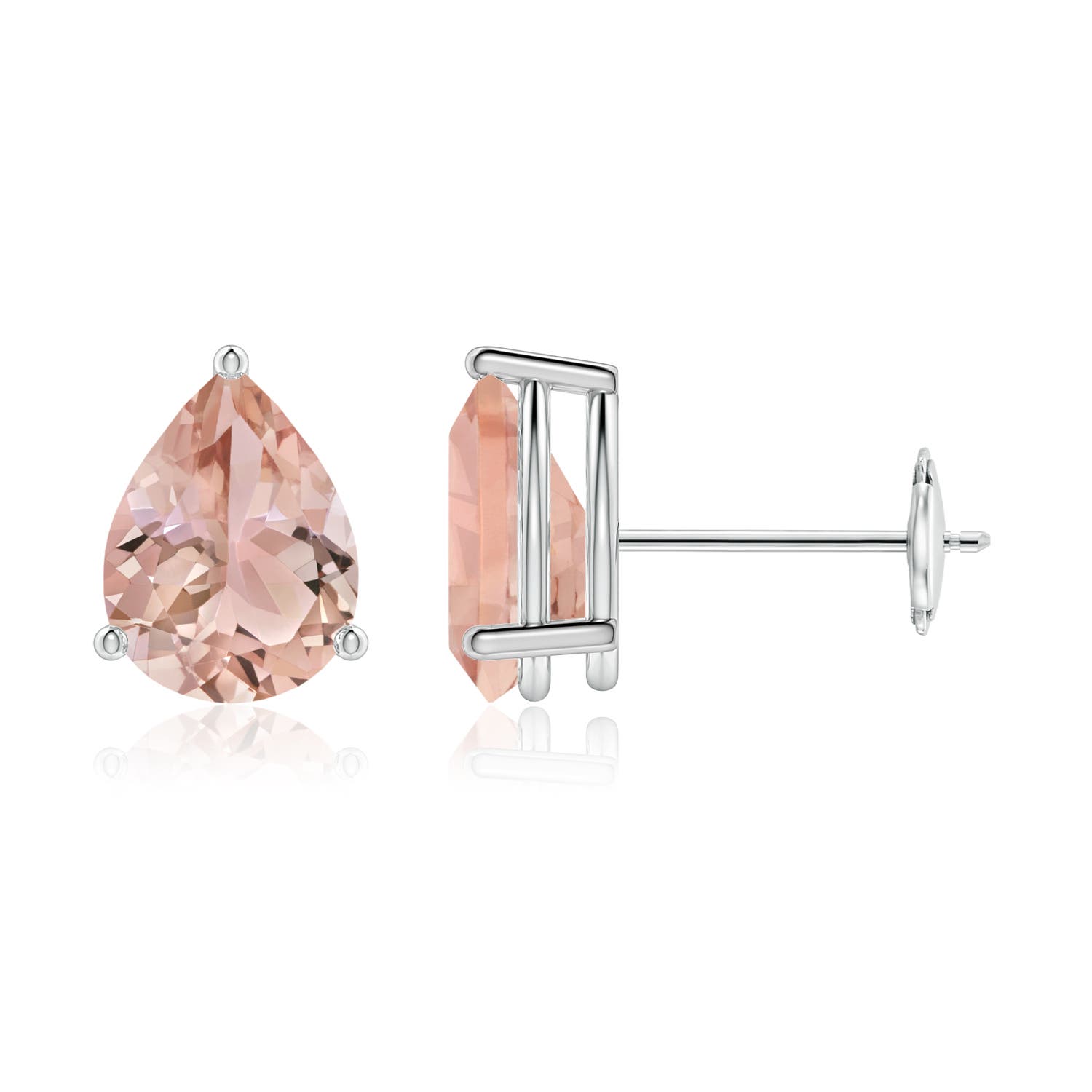 AAA - Morganite / 1.9 CT / 14 KT White Gold