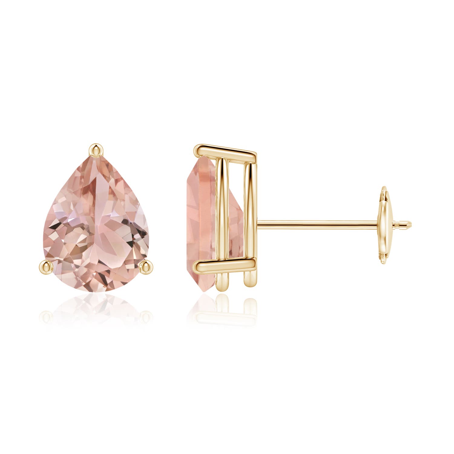 AAA - Morganite / 1.9 CT / 14 KT Yellow Gold