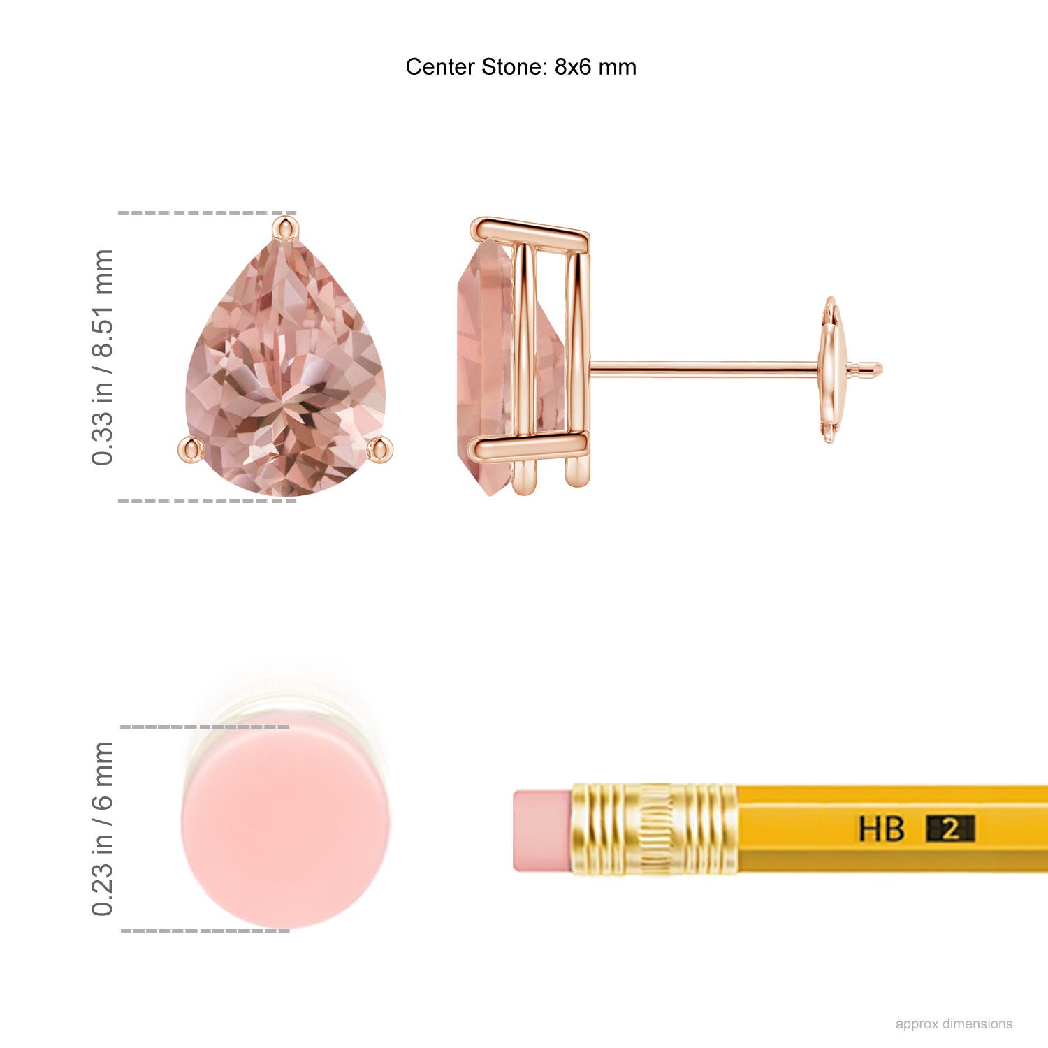 AAAA - Morganite / 1.9 CT / 14 KT Rose Gold