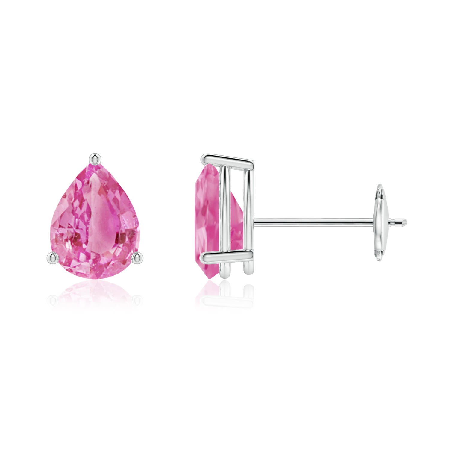 AA - Pink Sapphire / 1.5 CT / 14 KT White Gold