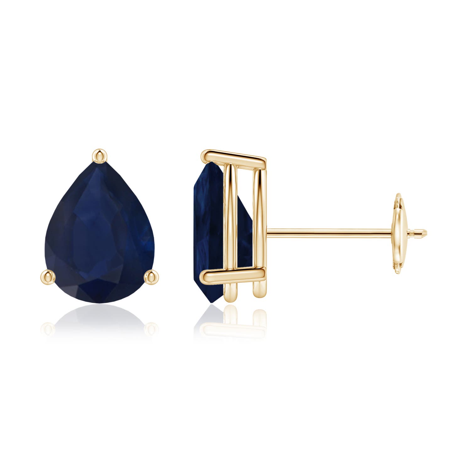 A - Blue Sapphire / 2.3 CT / 14 KT Yellow Gold