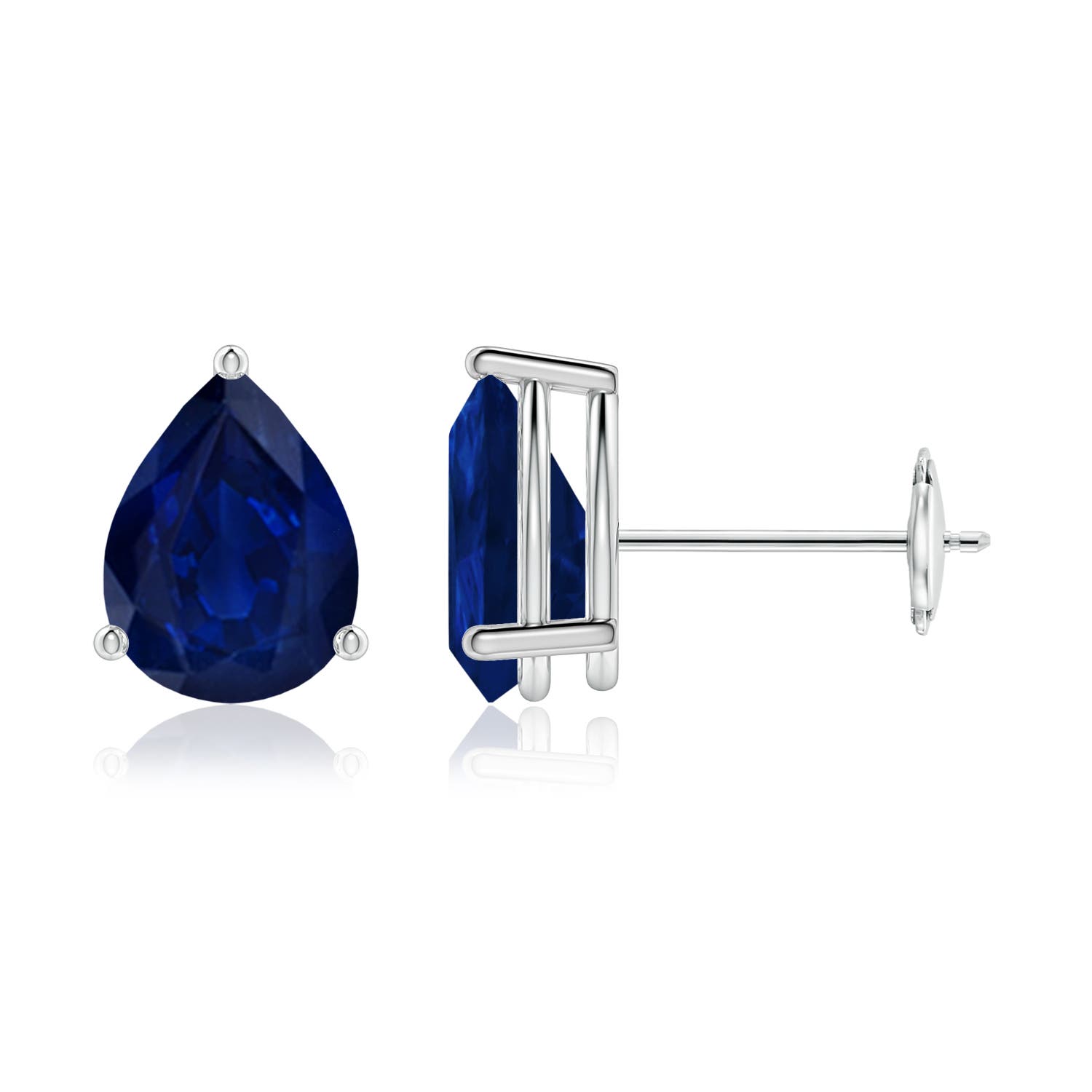 AA - Blue Sapphire / 2.3 CT / 14 KT White Gold