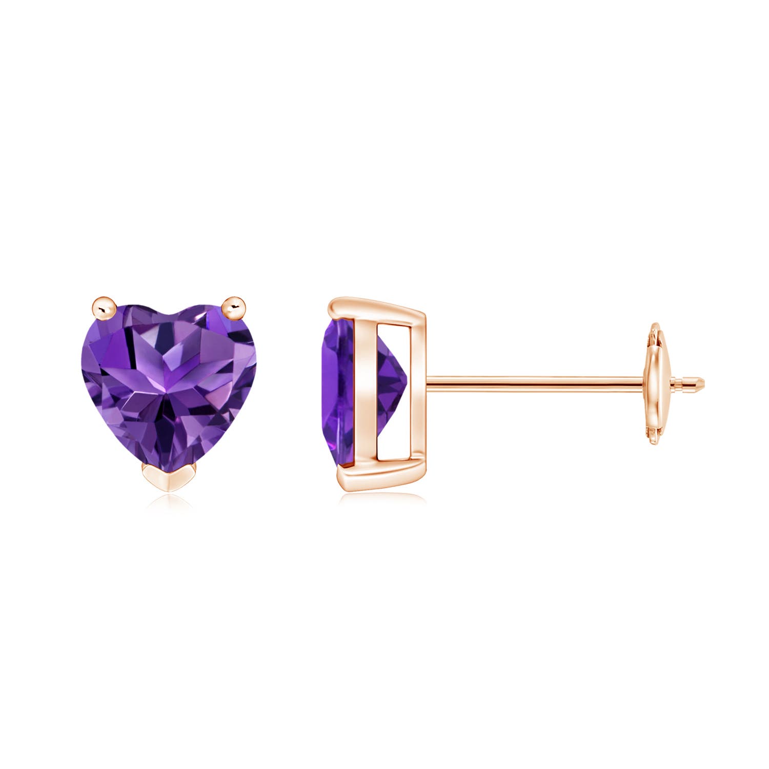 AAAA - Amethyst / 1.4 CT / 14 KT Rose Gold