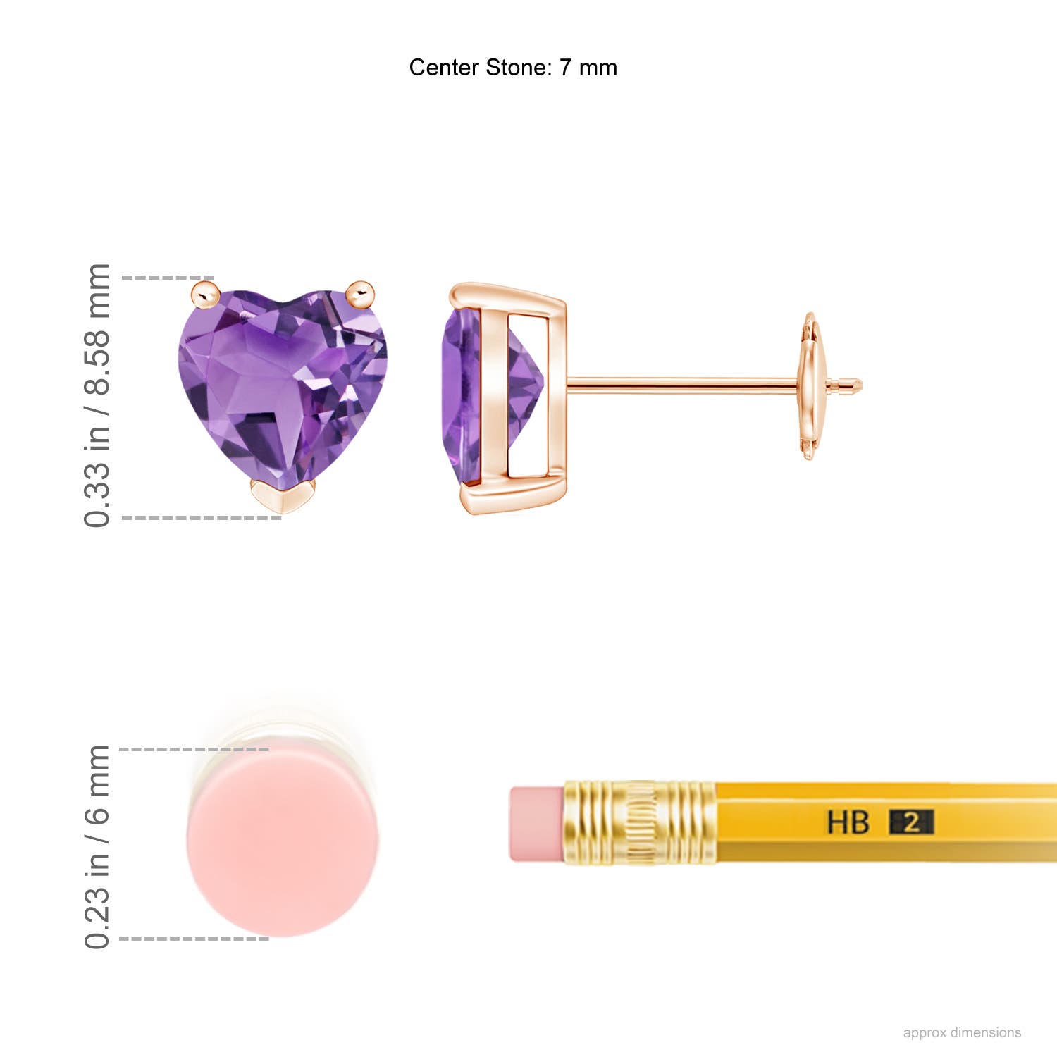 A - Amethyst / 2.2 CT / 14 KT Rose Gold