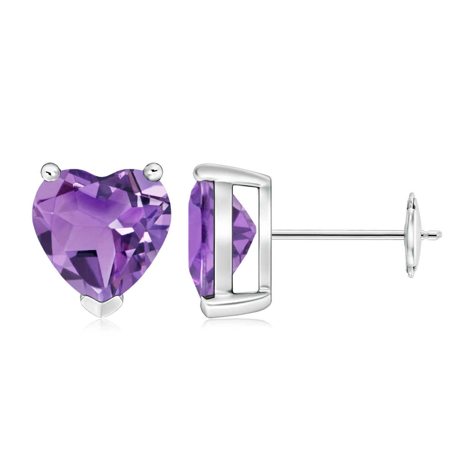 A - Amethyst / 3 CT / 14 KT White Gold