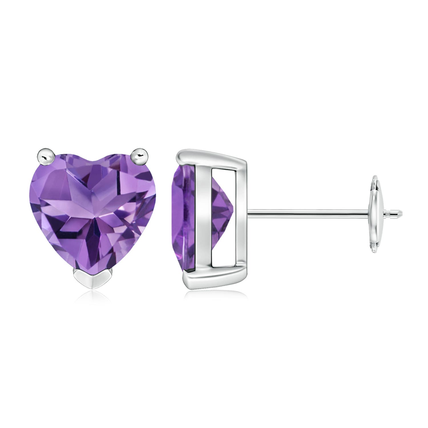 AA - Amethyst / 3 CT / 14 KT White Gold