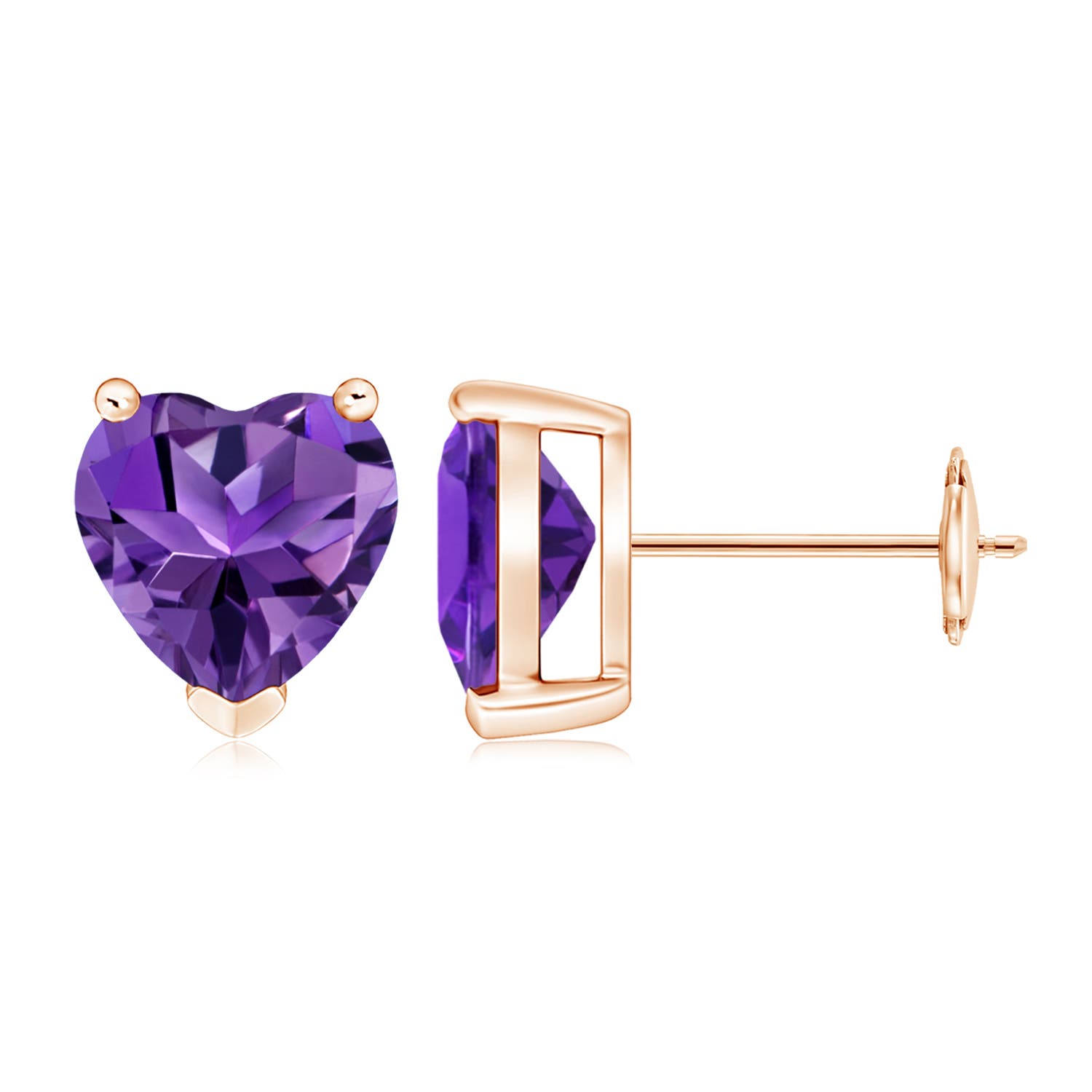 AAAA - Amethyst / 3 CT / 14 KT Rose Gold