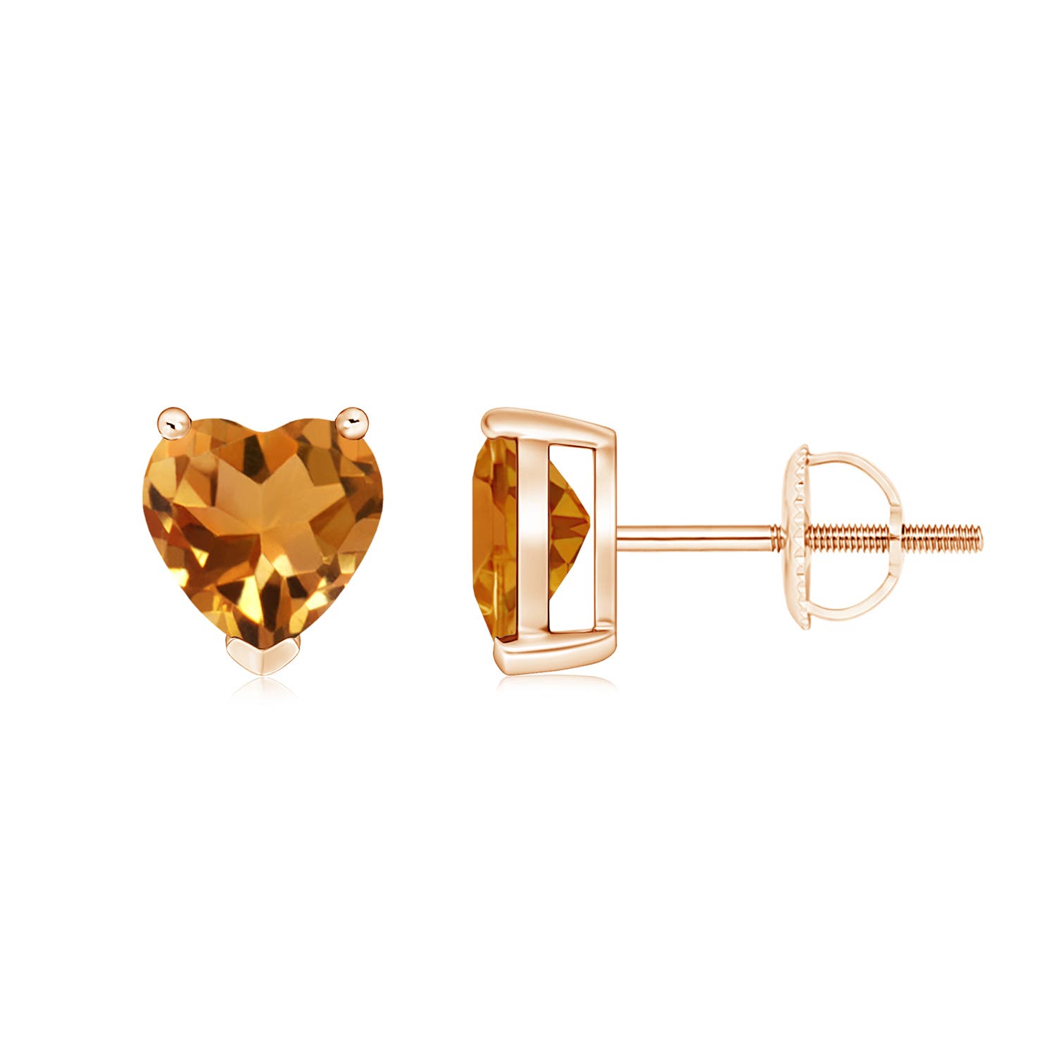 AA - Citrine / 1.4 CT / 14 KT Rose Gold