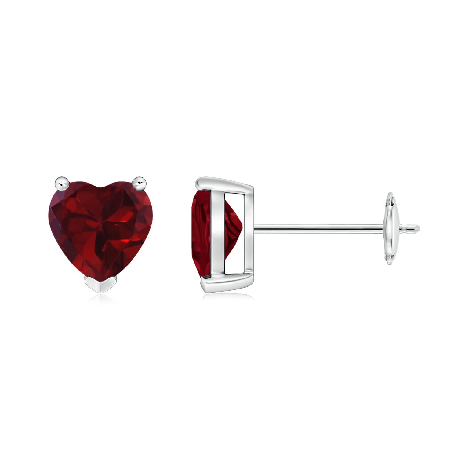 AA - Garnet / 1.8 CT / 14 KT White Gold