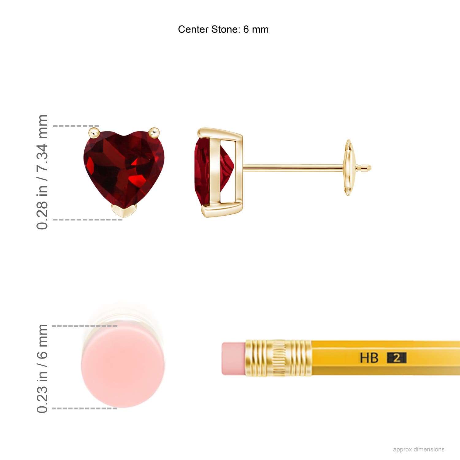 AAA - Garnet / 1.8 CT / 14 KT Yellow Gold