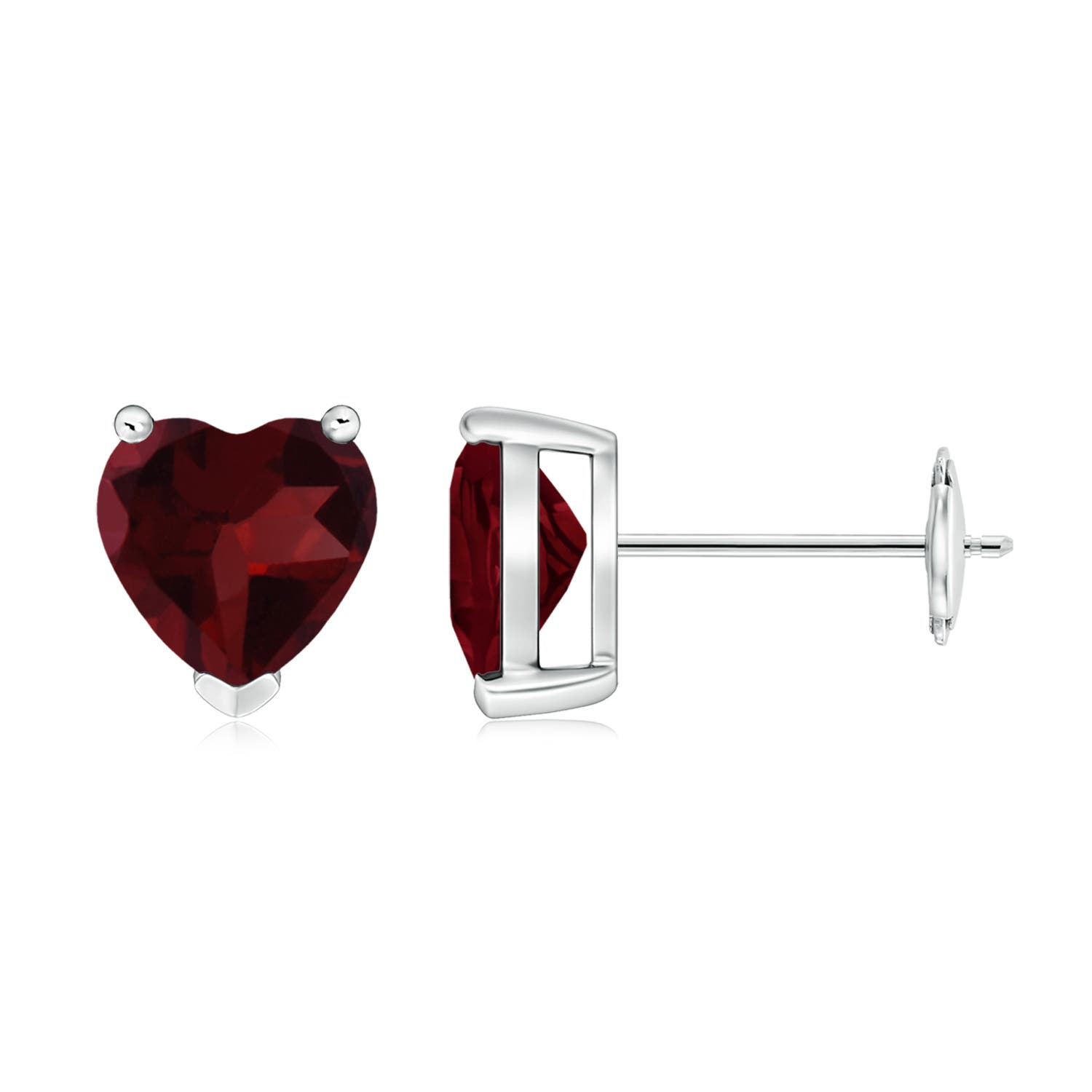 A - Garnet / 2.8 CT / 14 KT White Gold