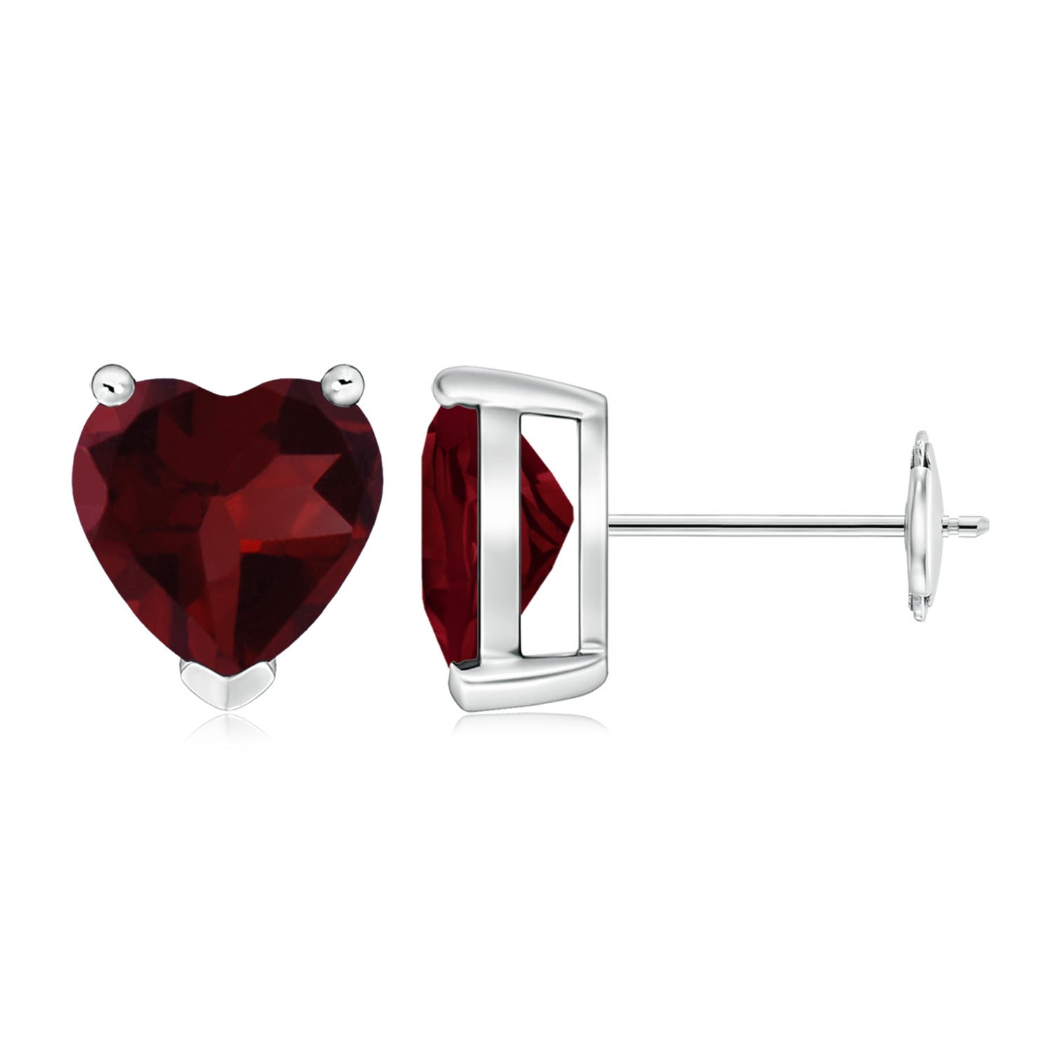 A - Garnet / 3.7 CT / 14 KT White Gold