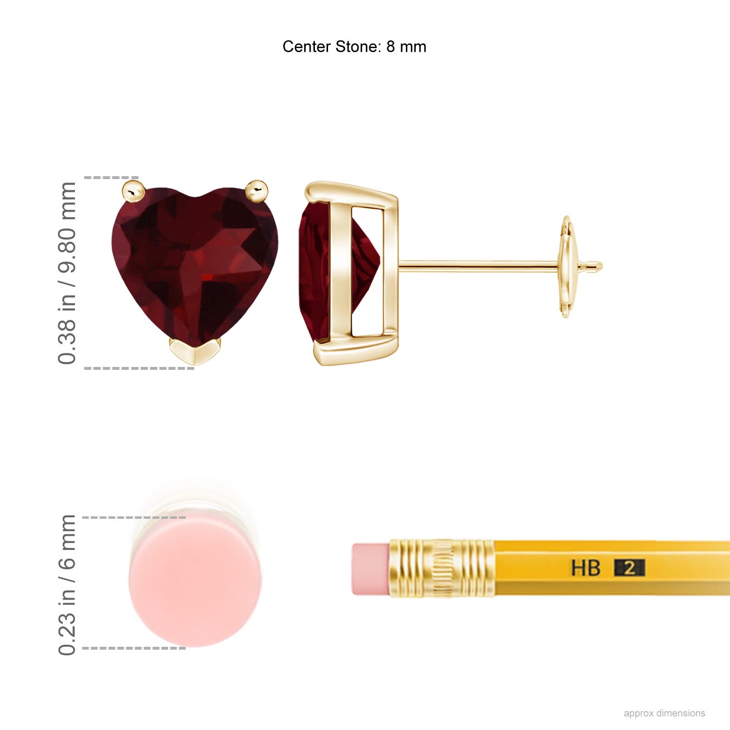 A - Garnet / 3.7 CT / 14 KT Yellow Gold