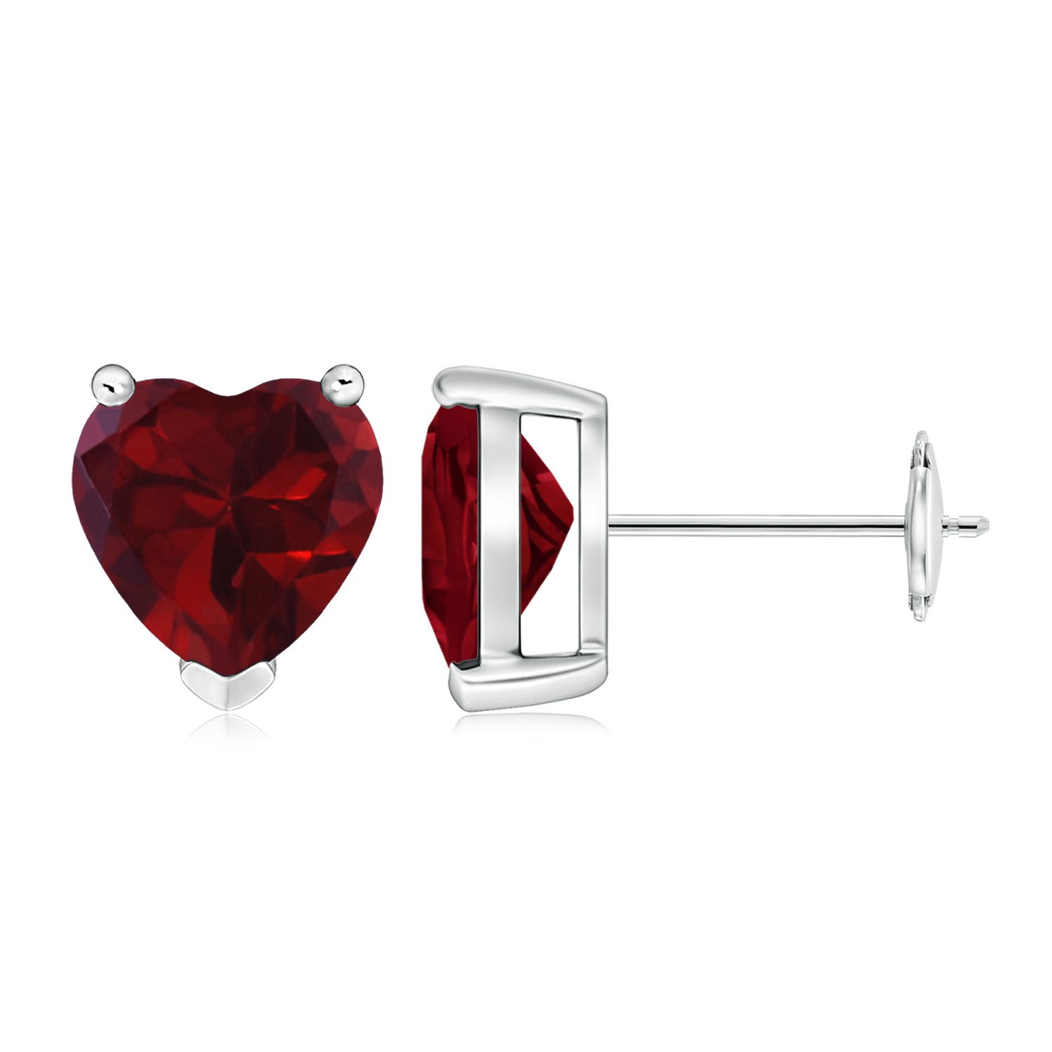 AA - Garnet / 3.7 CT / 14 KT White Gold