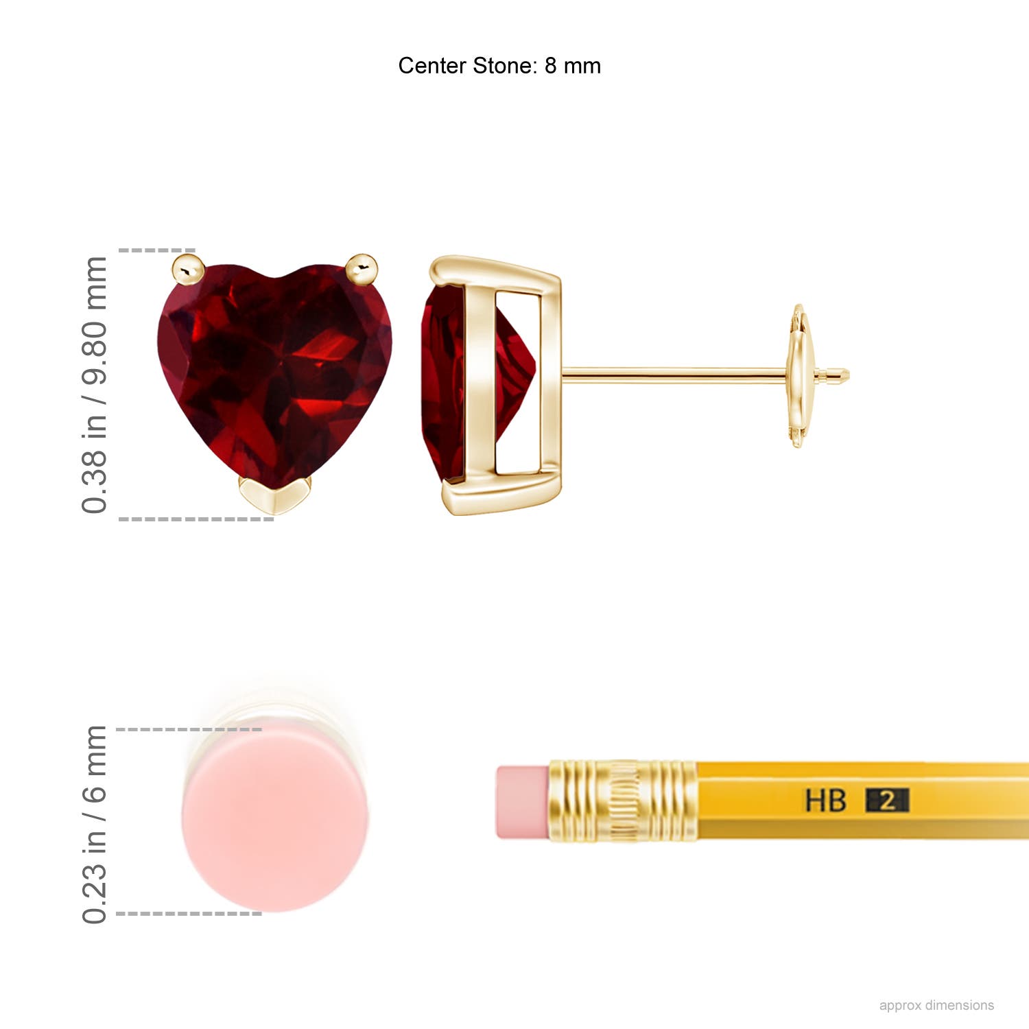 AAAA - Garnet / 3.7 CT / 14 KT Yellow Gold