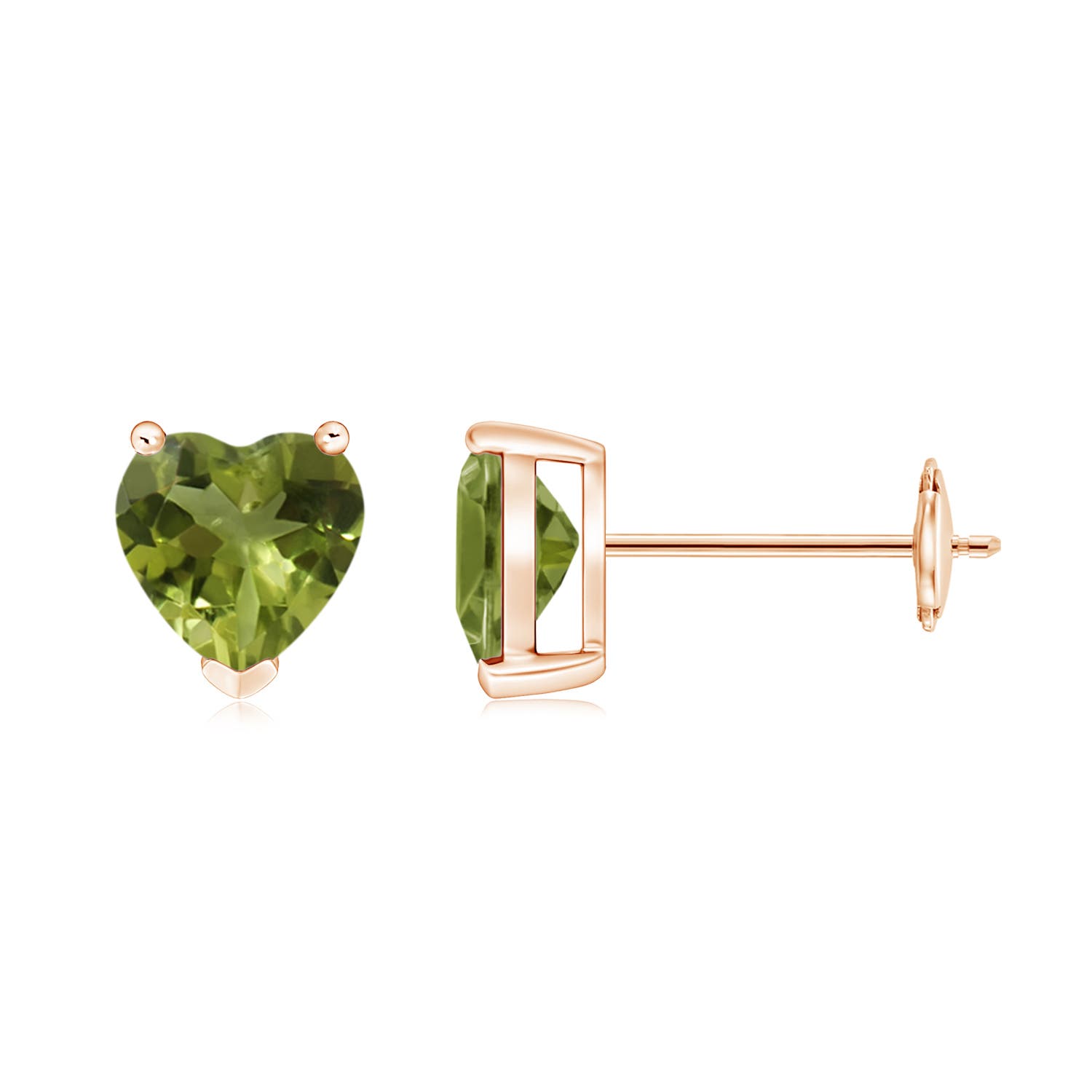 A - Peridot / 1.4 CT / 14 KT Rose Gold