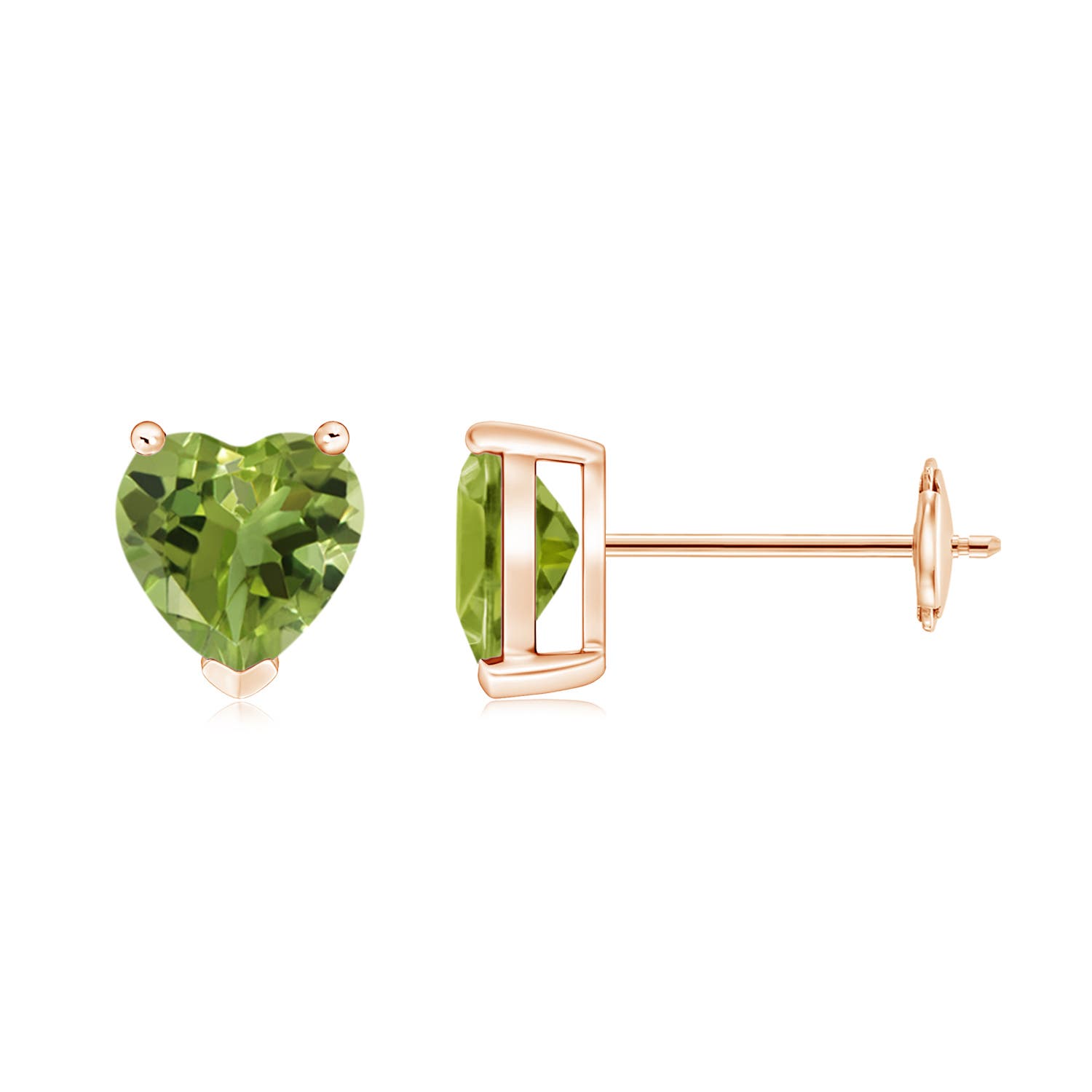 AA - Peridot / 1.4 CT / 14 KT Rose Gold