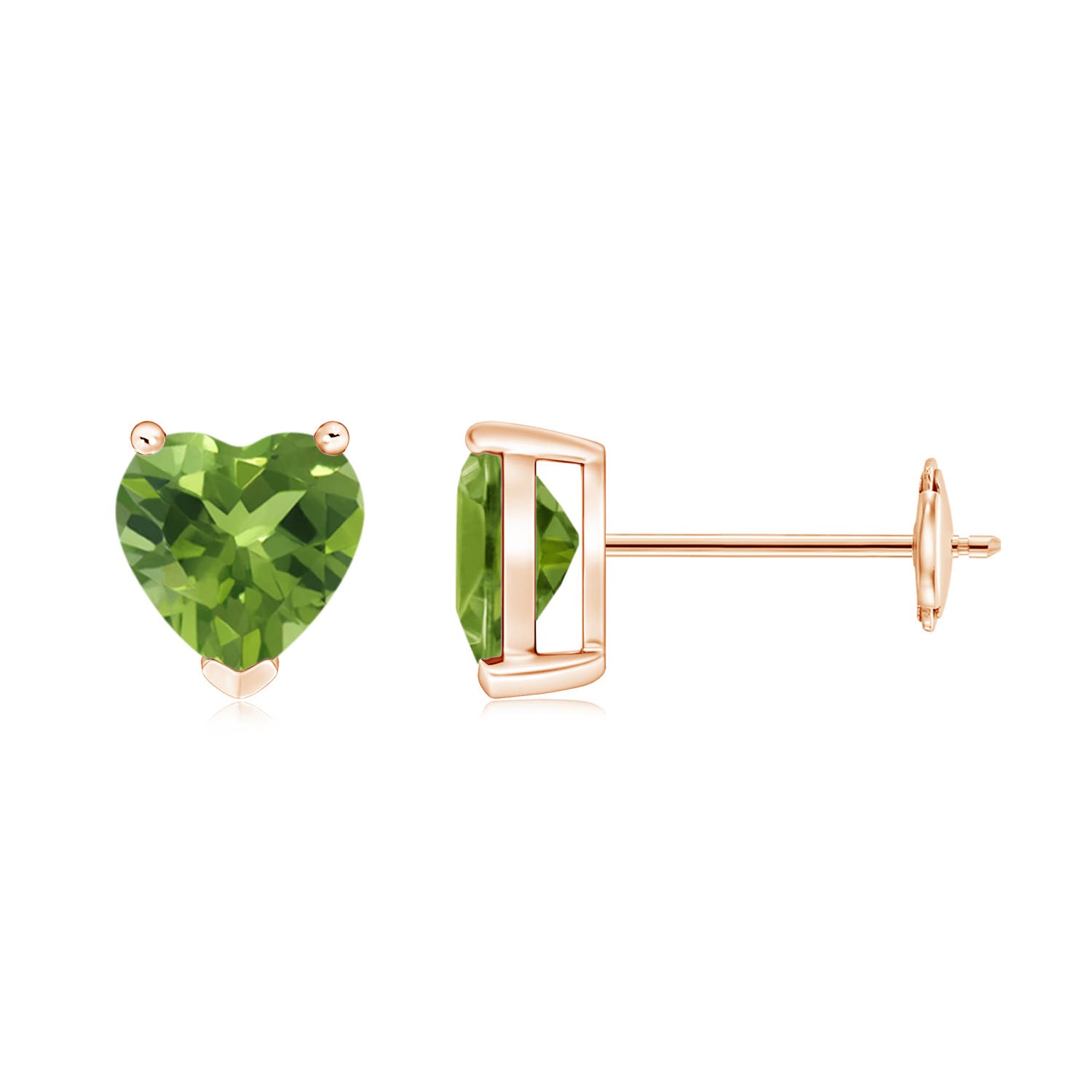 AAA - Peridot / 1.4 CT / 14 KT Rose Gold