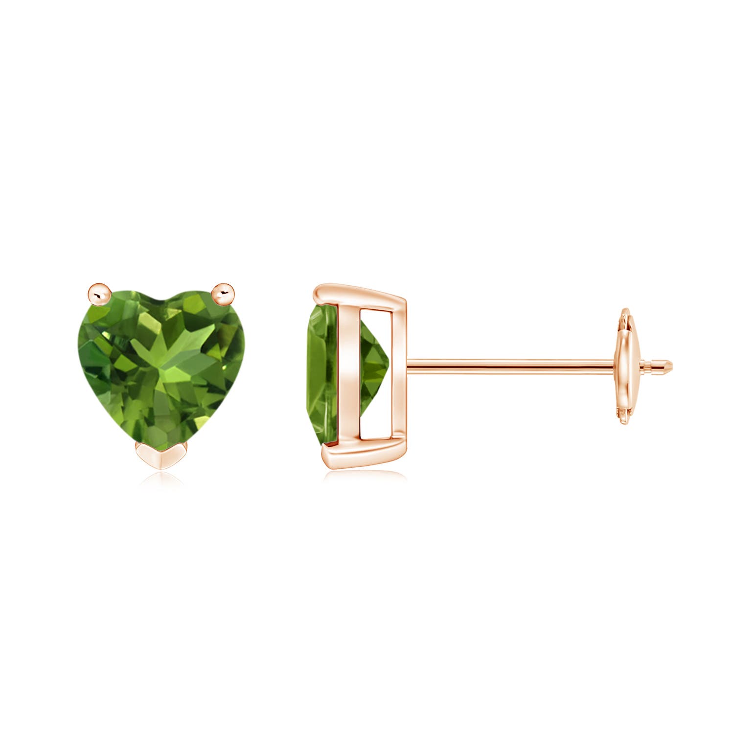 AAAA - Peridot / 1.4 CT / 14 KT Rose Gold