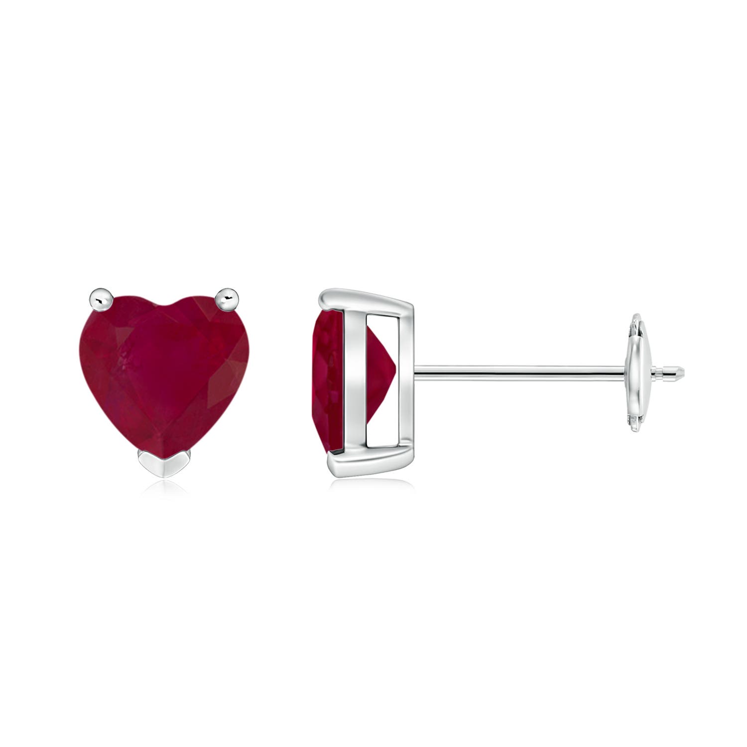 A - Ruby / 1.6 CT / 14 KT White Gold