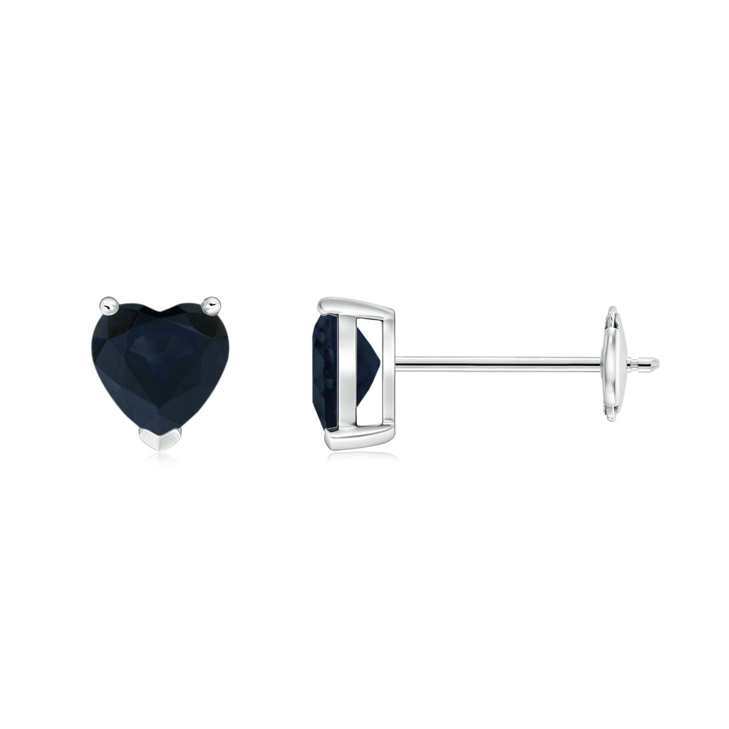 A - Blue Sapphire / 0.96 CT / 14 KT White Gold