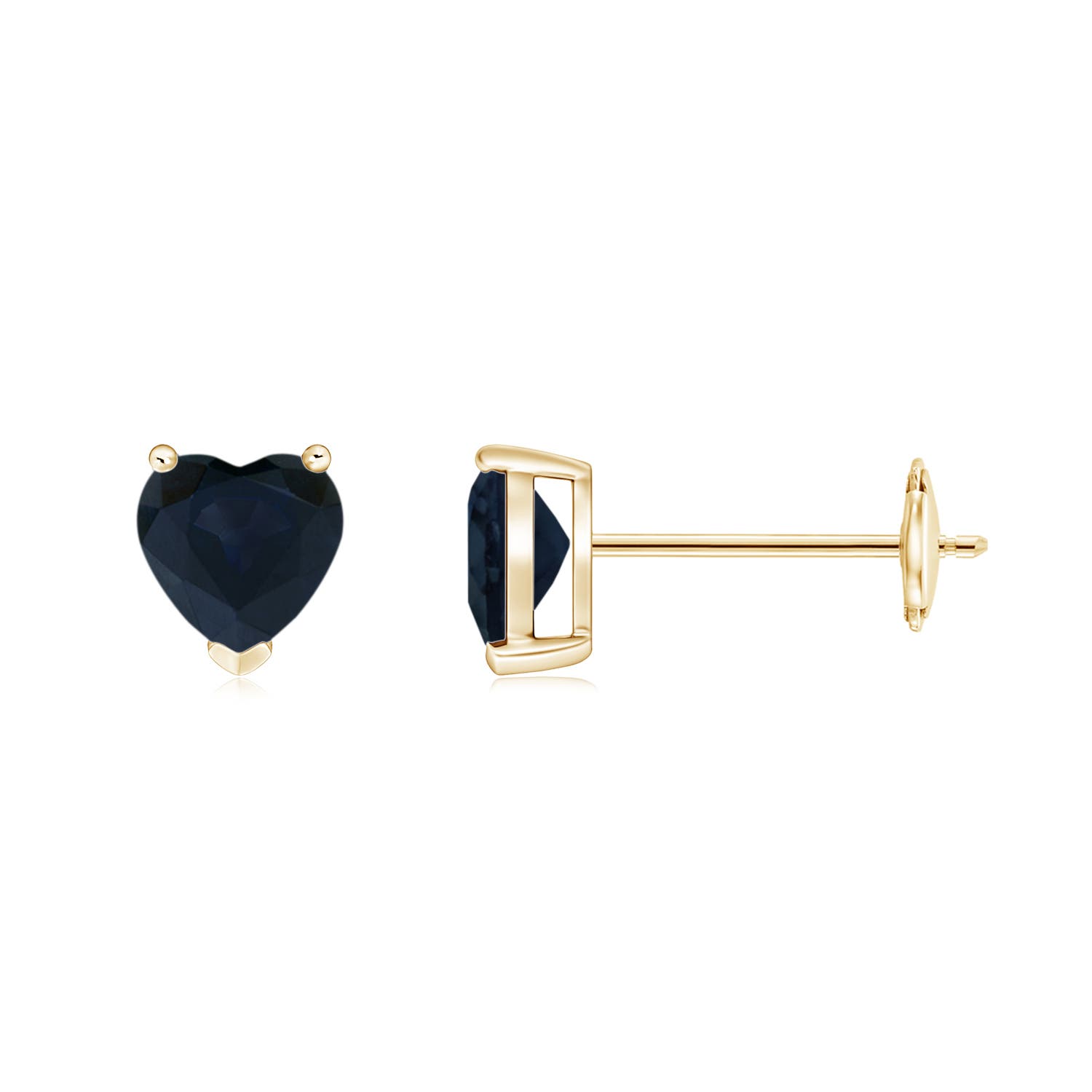 A - Blue Sapphire / 0.96 CT / 14 KT Yellow Gold