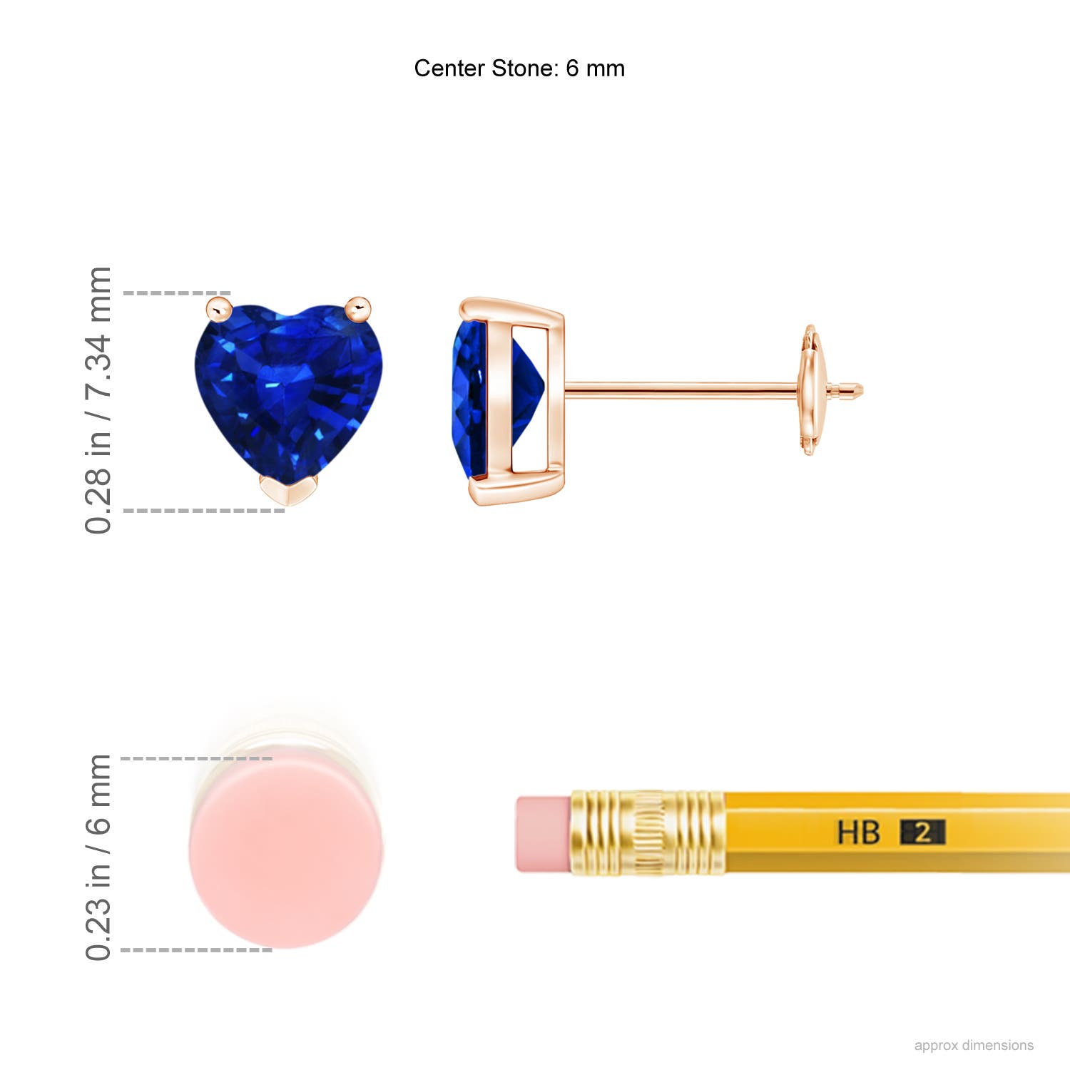 AAAA - Blue Sapphire / 1.7 CT / 14 KT Rose Gold