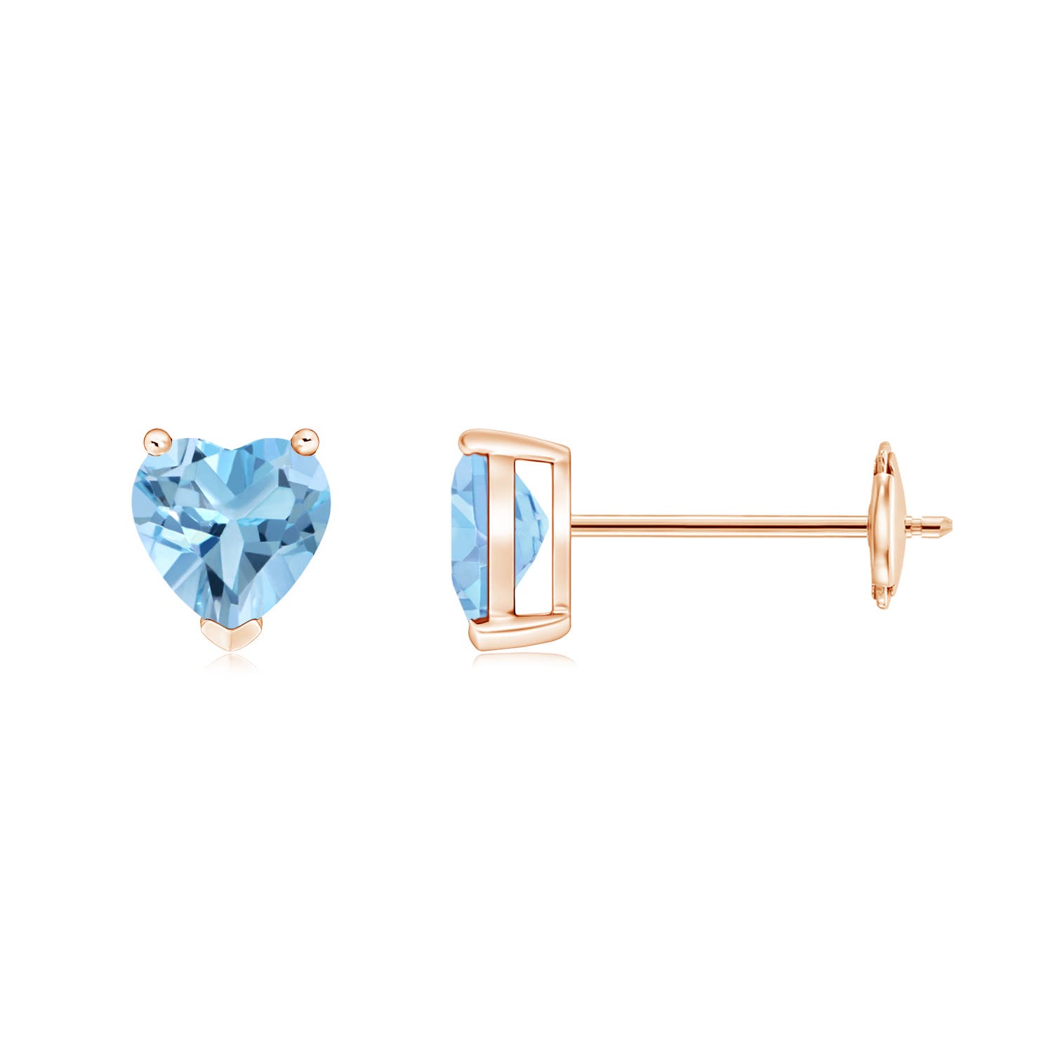 A - Swiss Blue Topaz / 1.2 CT / 14 KT Rose Gold