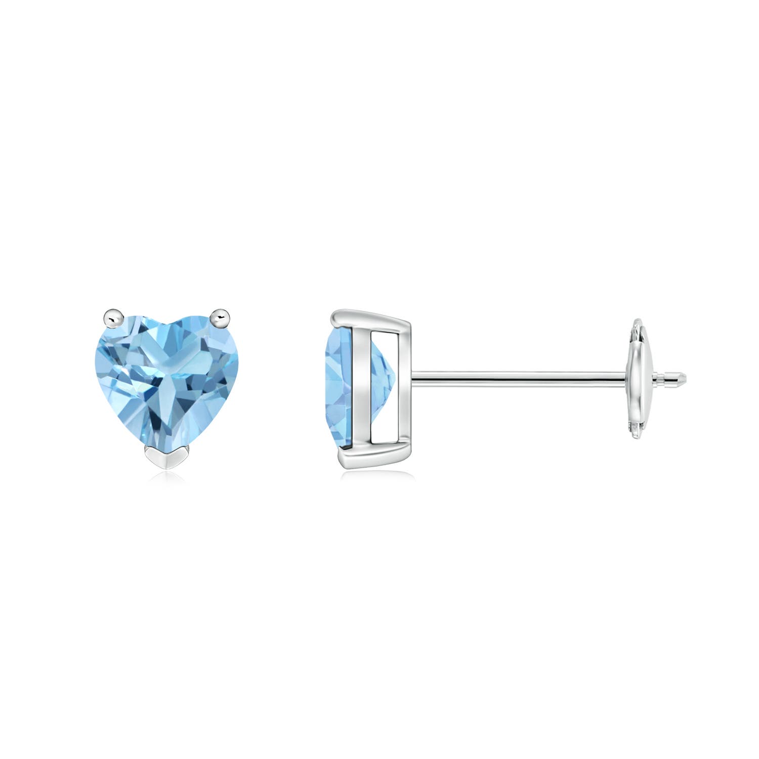 A - Swiss Blue Topaz / 1.2 CT / 14 KT White Gold