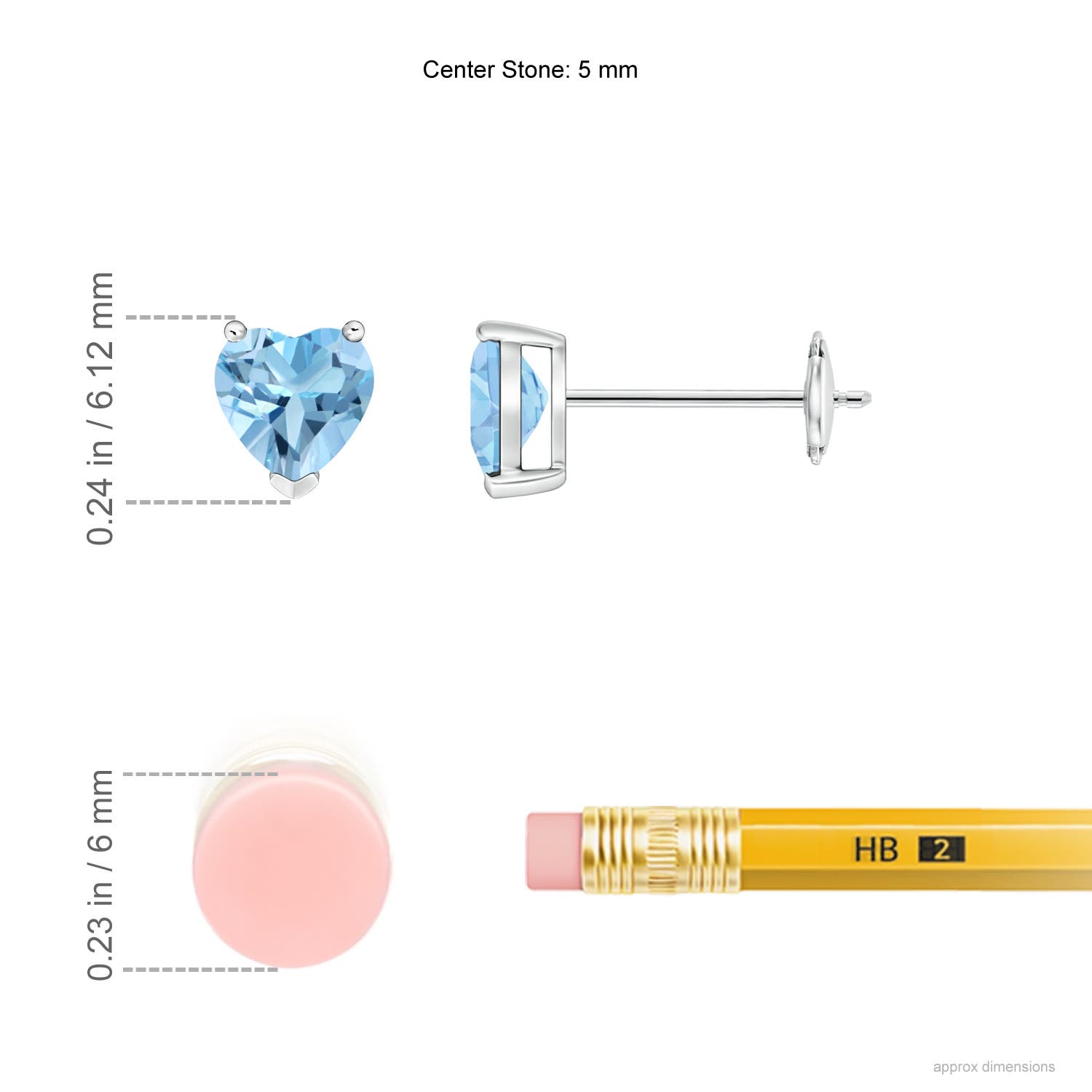 A - Swiss Blue Topaz / 1.2 CT / 14 KT White Gold