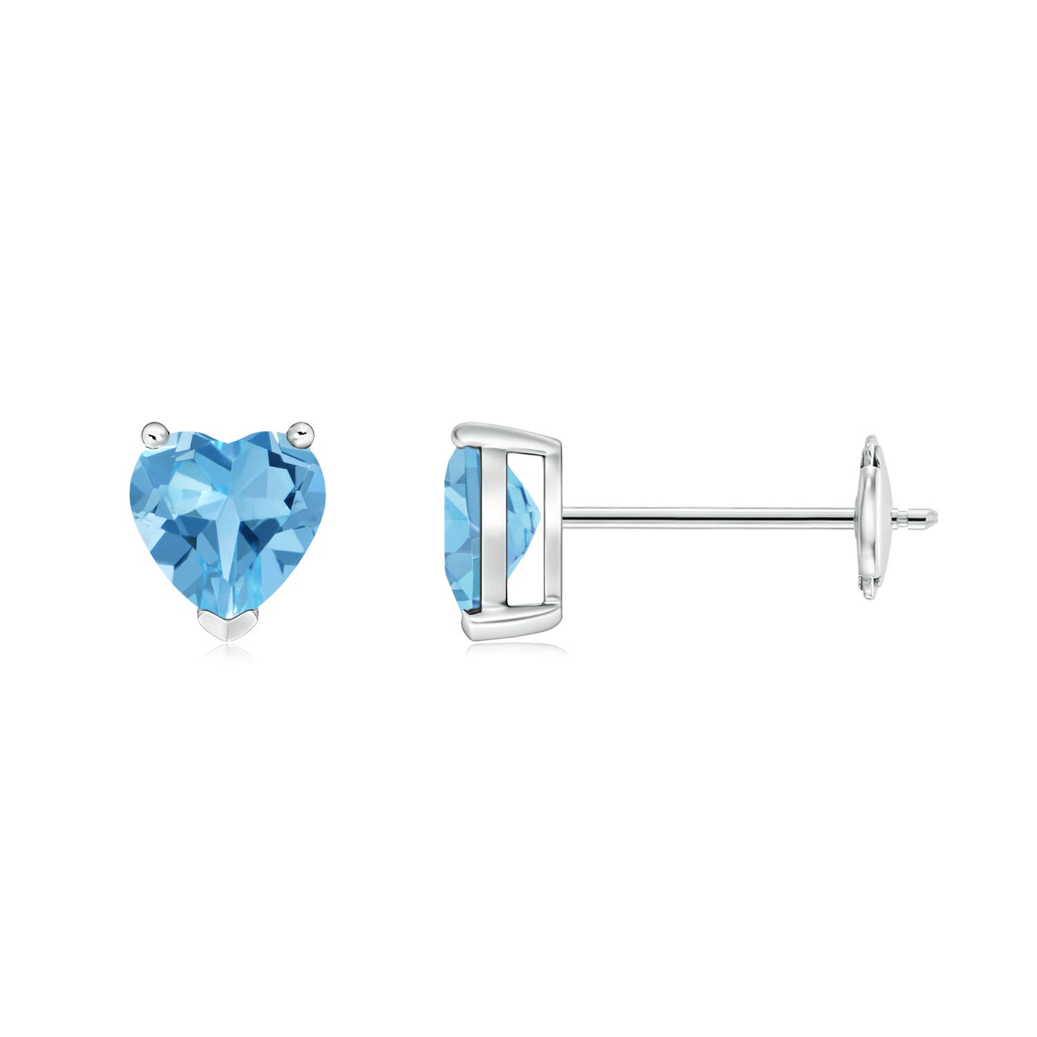 AA - Swiss Blue Topaz / 1.2 CT / 14 KT White Gold