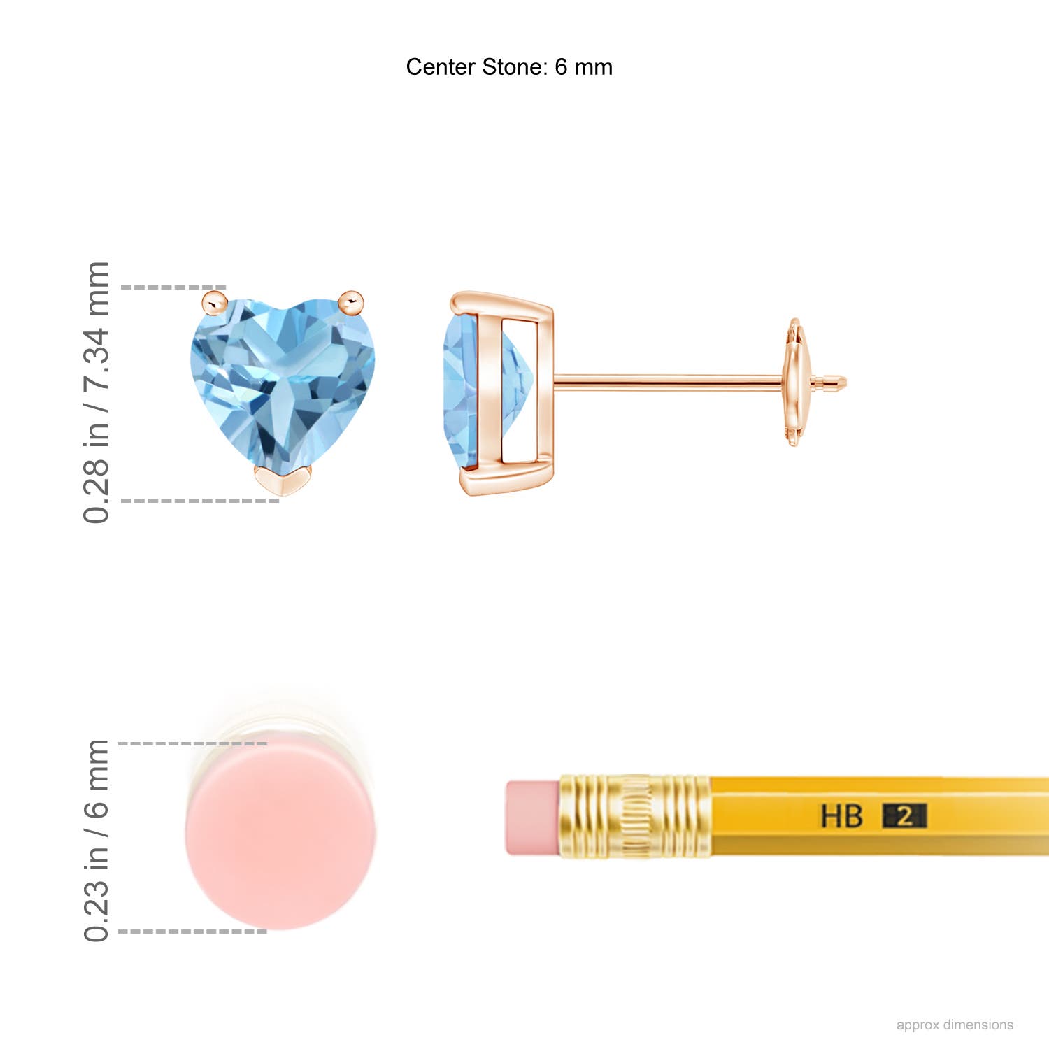 A - Swiss Blue Topaz / 1.84 CT / 14 KT Rose Gold