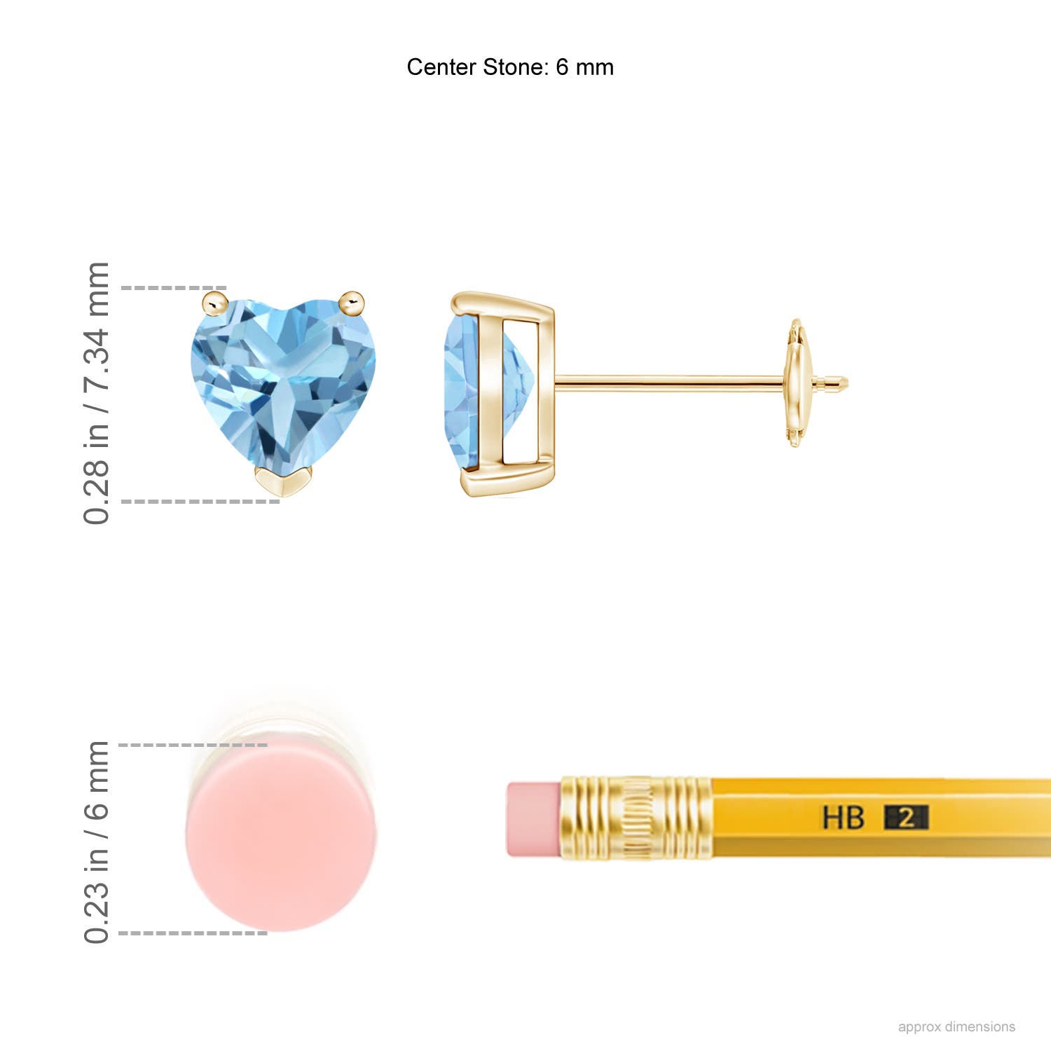 A - Swiss Blue Topaz / 1.84 CT / 14 KT Yellow Gold