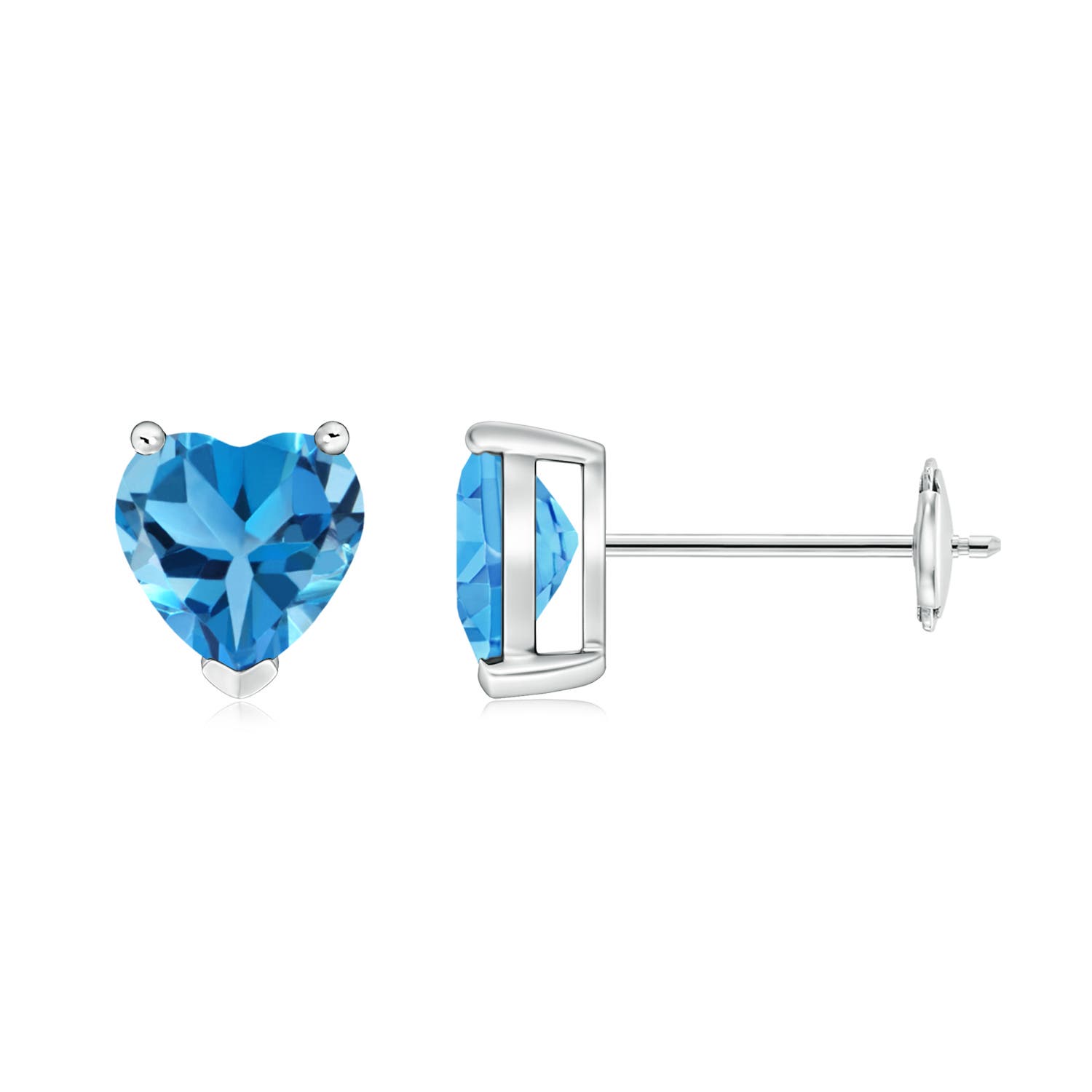 AAA - Swiss Blue Topaz / 1.84 CT / 14 KT White Gold