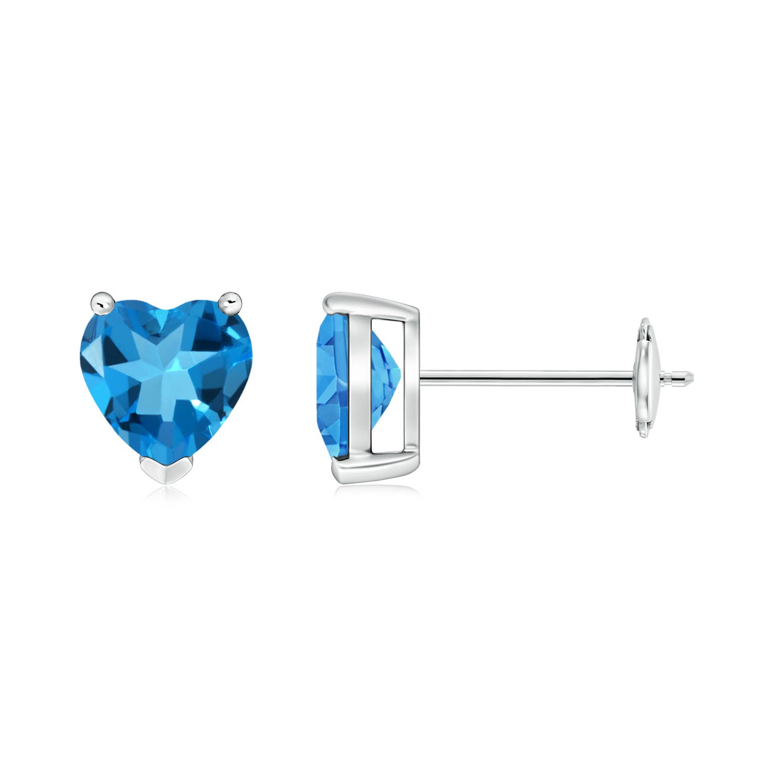 AAAA - Swiss Blue Topaz / 1.84 CT / 14 KT White Gold